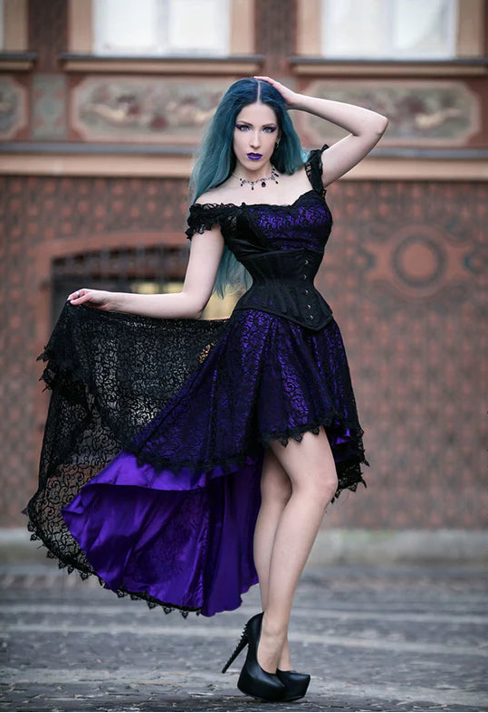 WITCH Corset – Zwart Halloween Korset voor Heks Outfit & Club Look
