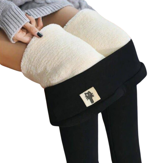 Dames Thermo Leggings met Fleese en Hoge Taille