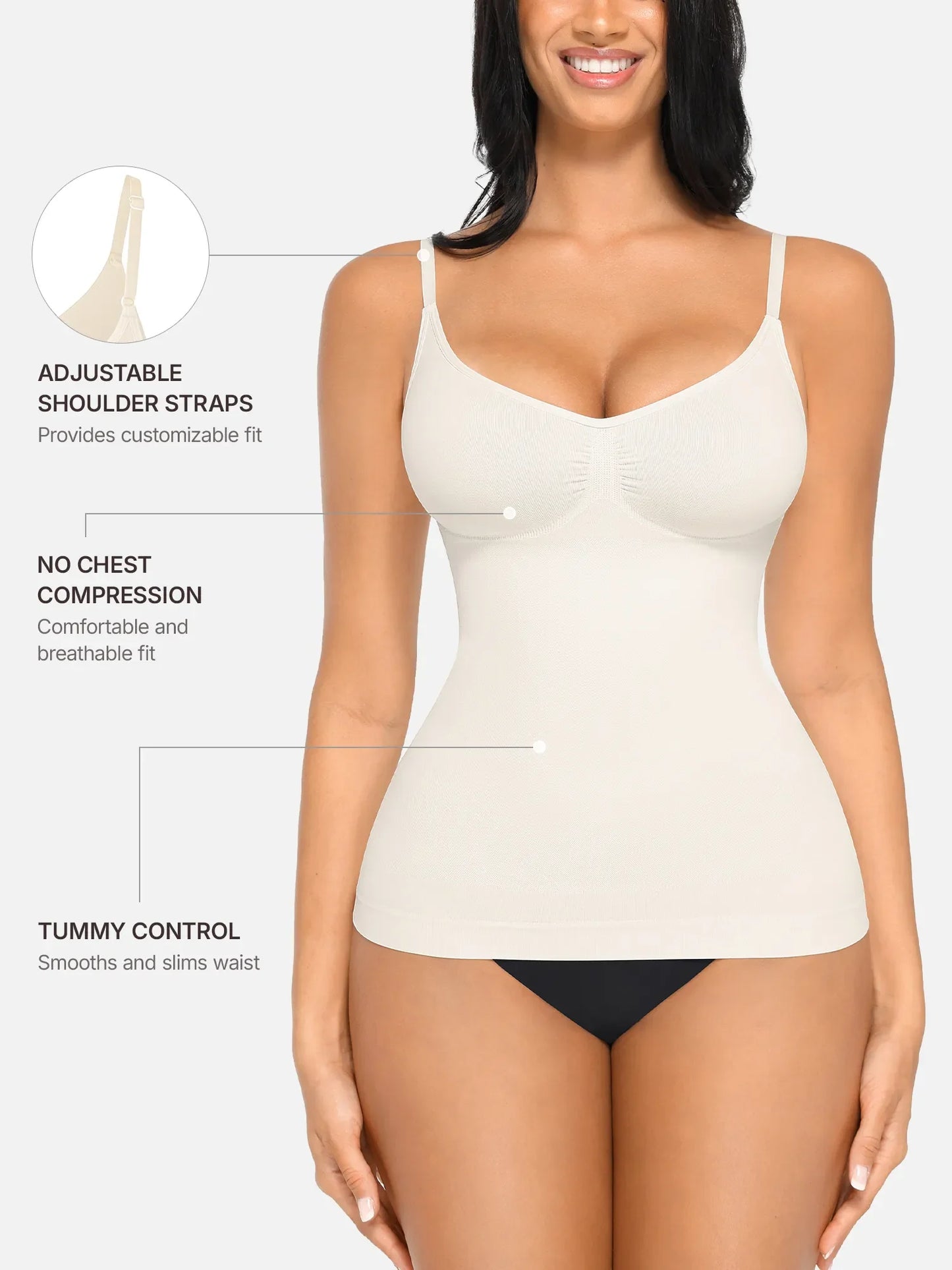 LIVC – Comfort Shaping Top voor Borst, Taille en Buik