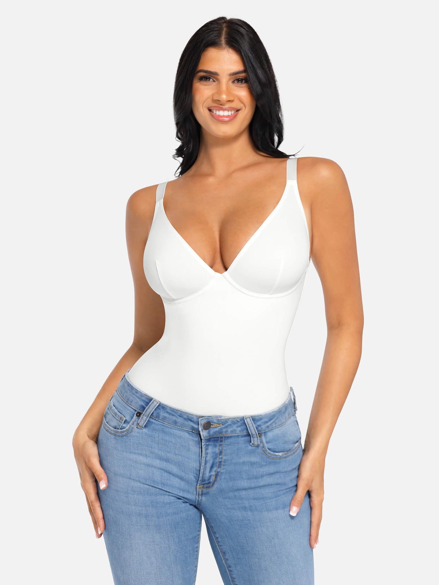 LIVC – V-Neck Tummy Control Shaping Bodysuit | Naadloze Comfort Body met Shaping Effect & Elegante Pasvorm