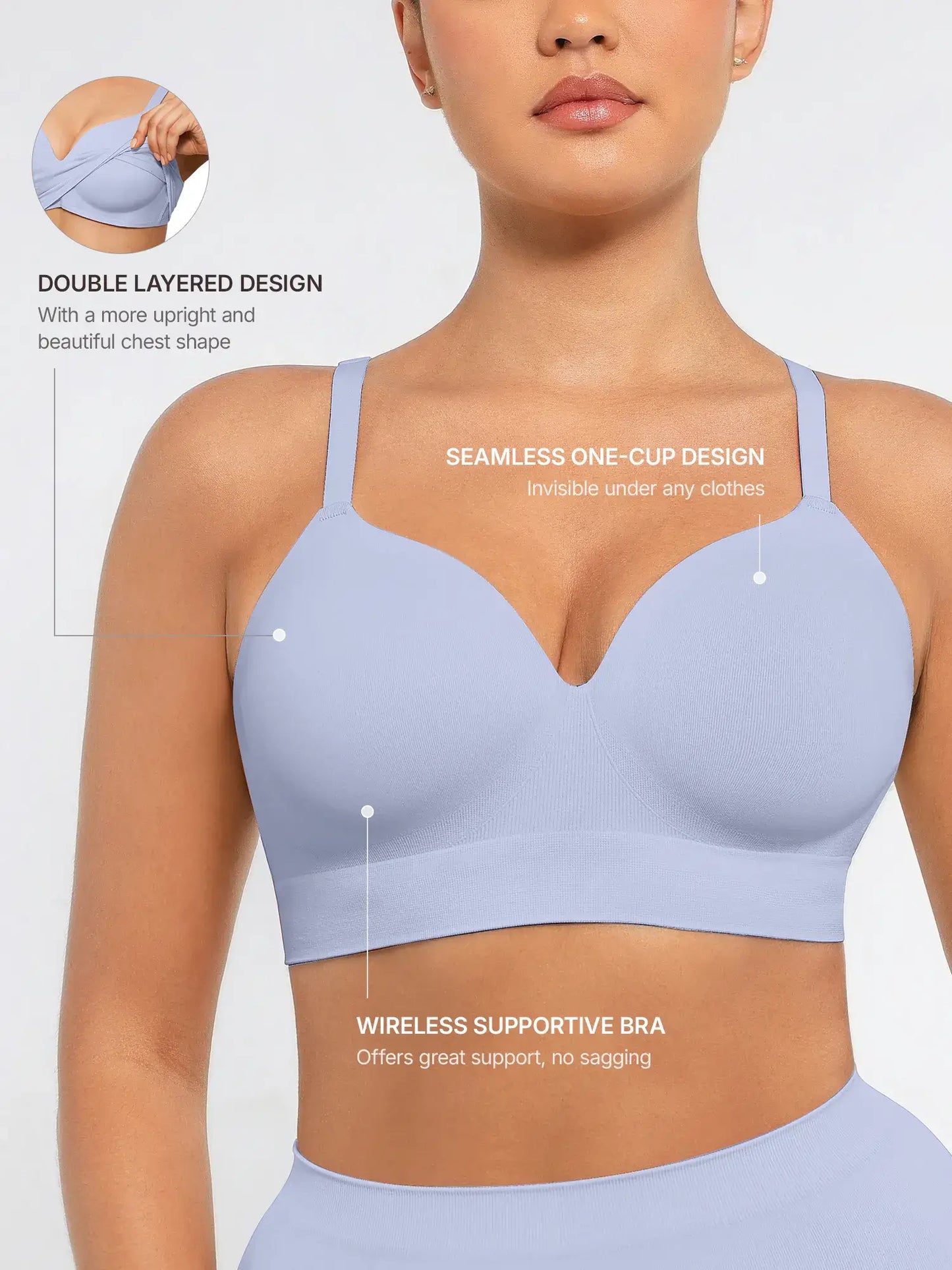LIVC – Wireless Push-Up Seamless Comfort Bra