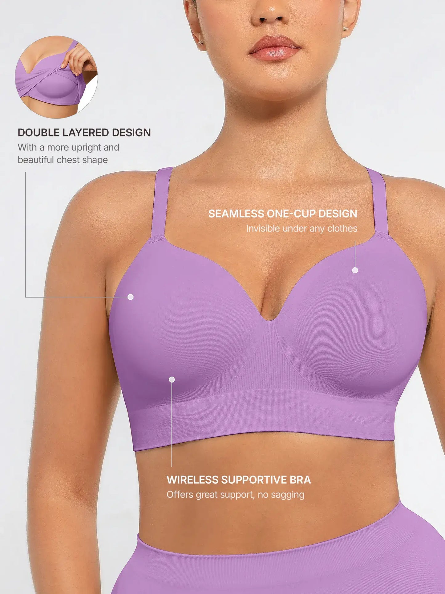 LIVC – Wireless Push-Up Seamless Comfort Bra