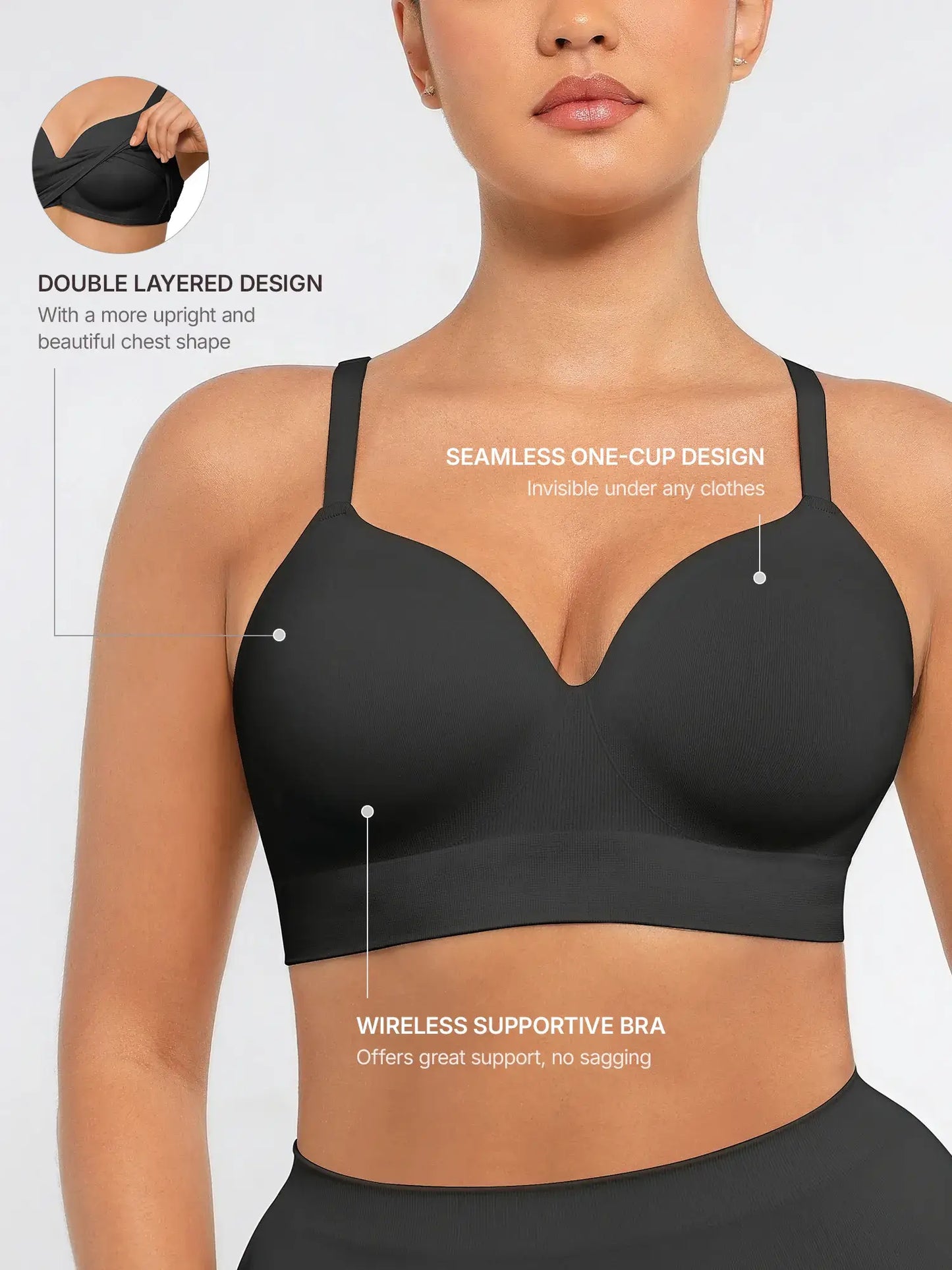 LIVC – Wireless Push-Up Seamless Comfort Bra