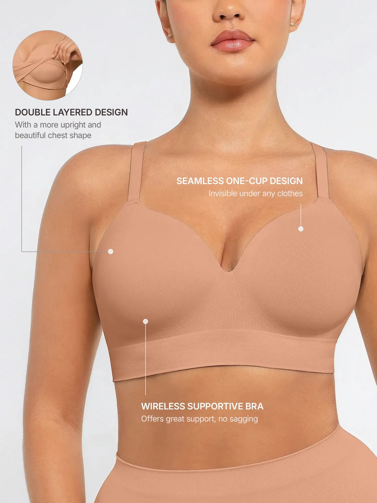 LIVC – Wireless Push-Up Seamless Comfort Bra