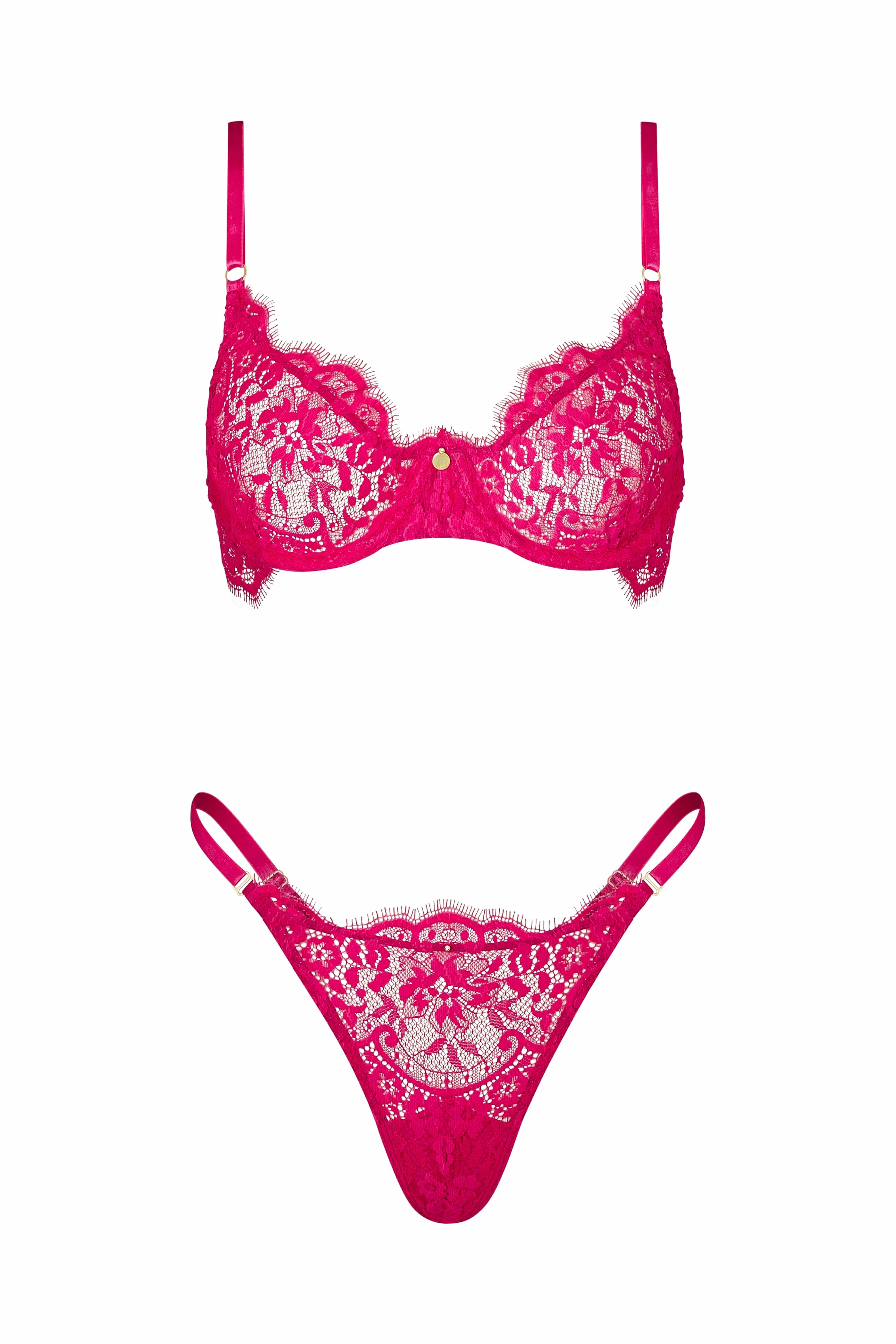 DAINTY – Emerald Lace BH