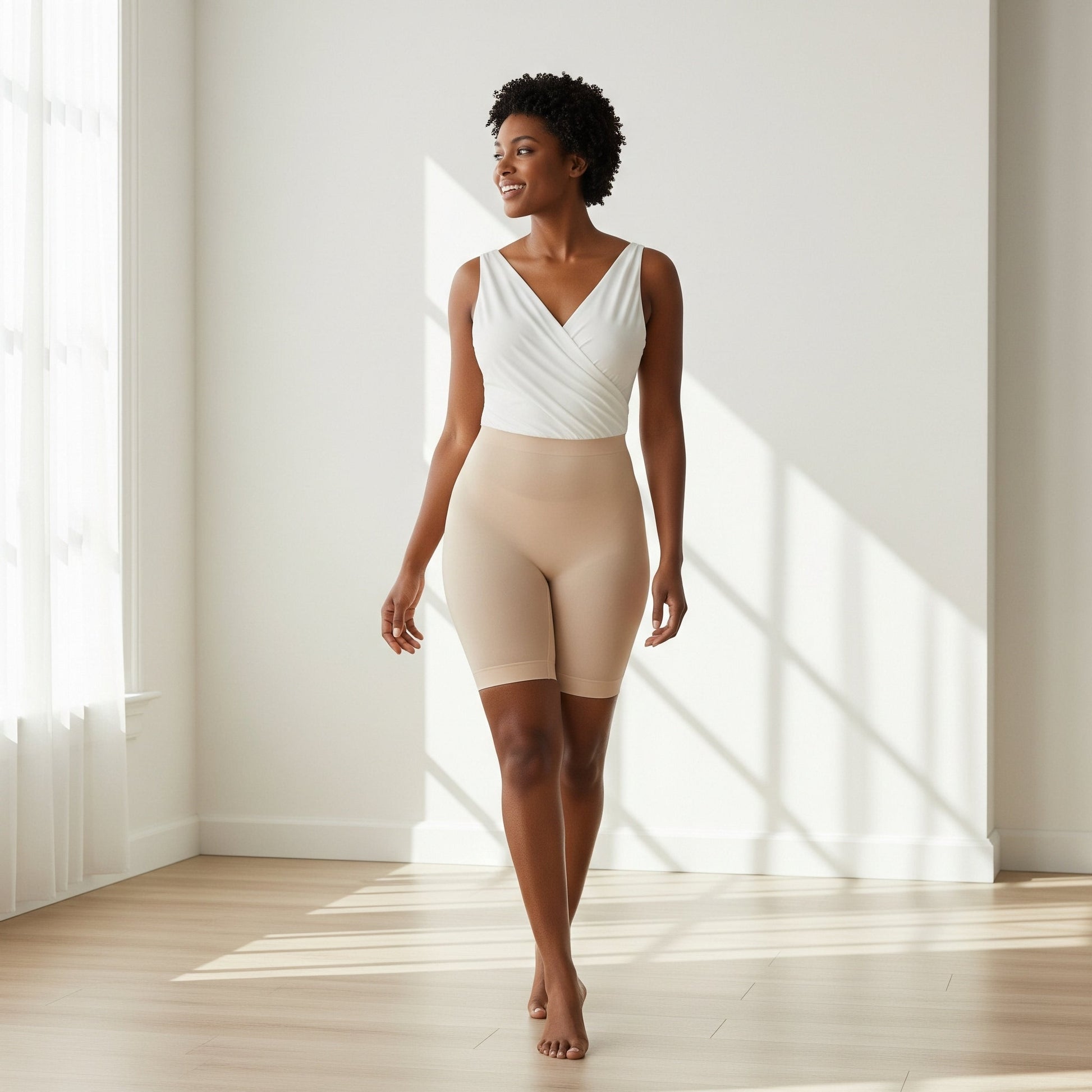 LUNA – Naadloze Shaper Shorts - LivingCurves Kaching Cart Upsell Toggle Zwart / S