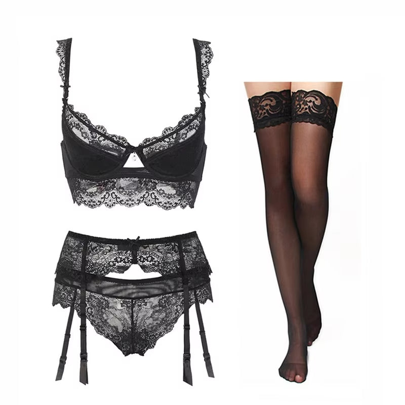 LIVC – Alysia | Vierdelige Kanten Lingerieset