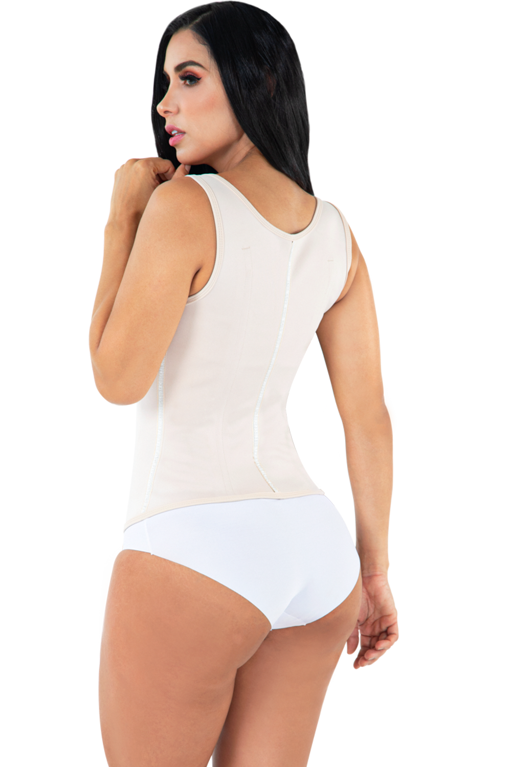 MARVINA – Waist Trainer met Brede Bandjes - LivingCurves Shapewear Zwart / 2XS