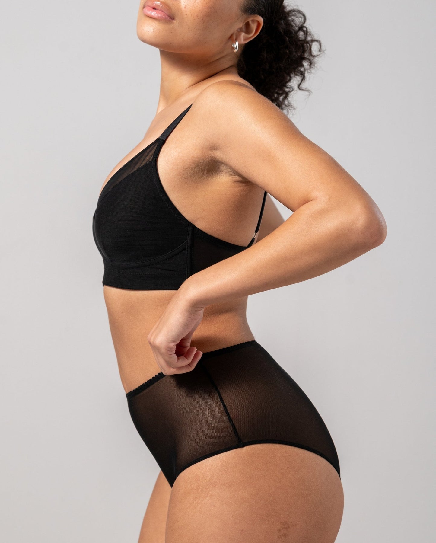 ZELIA – Mesh Highwaist Slip Zwart