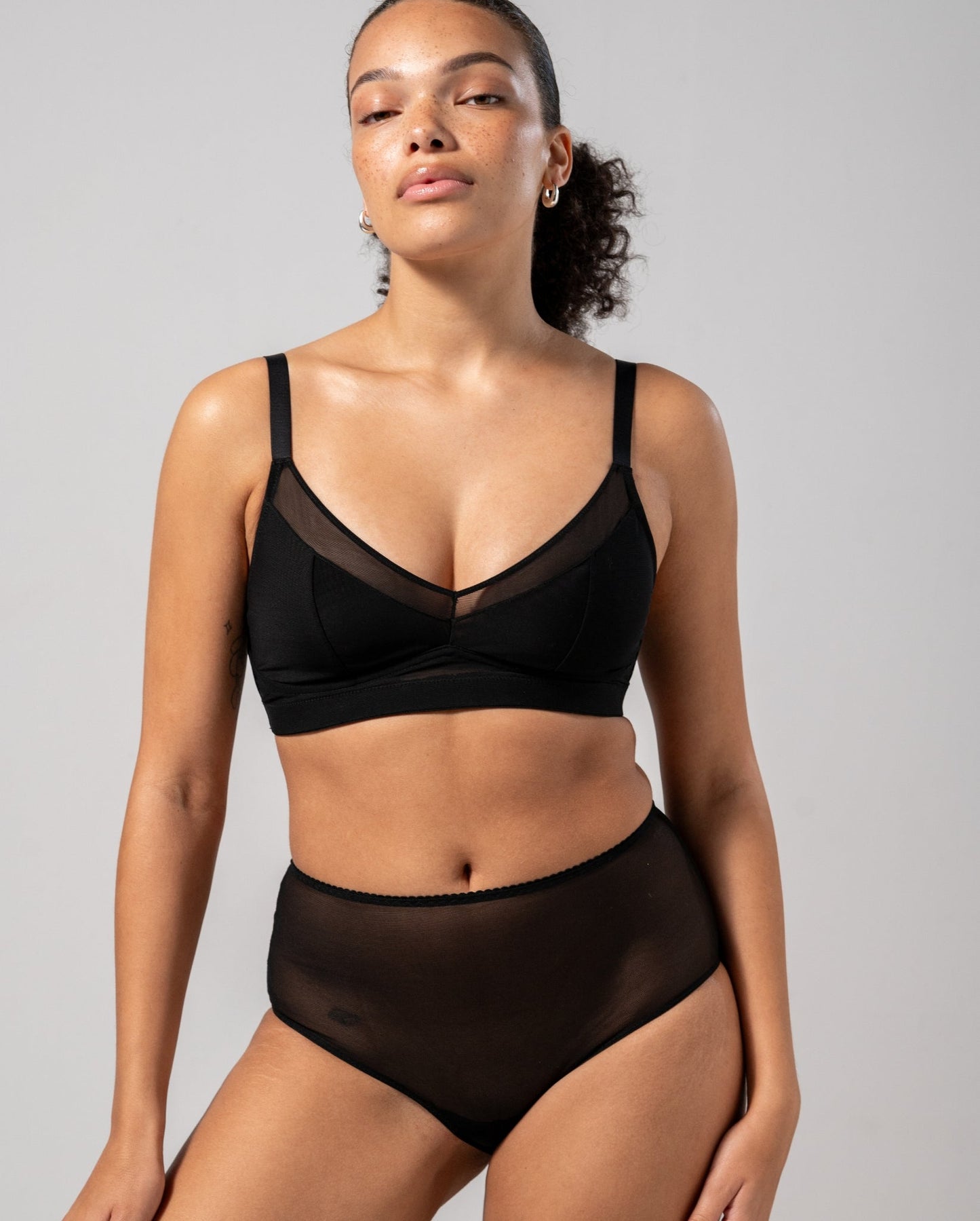 ZELIA – Mesh Highwaist Slip Zwart