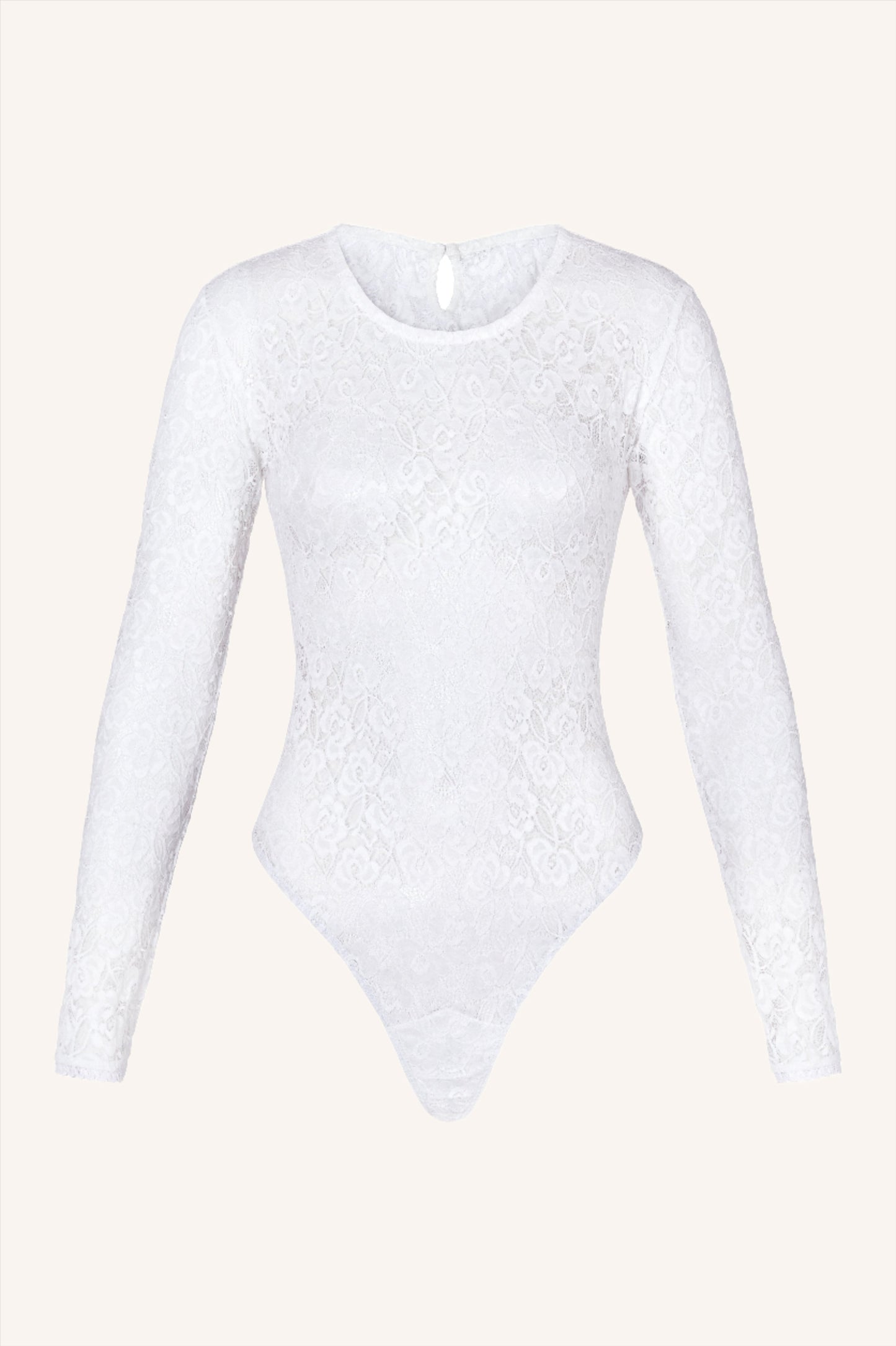 Long Sleeve Bodysuit White