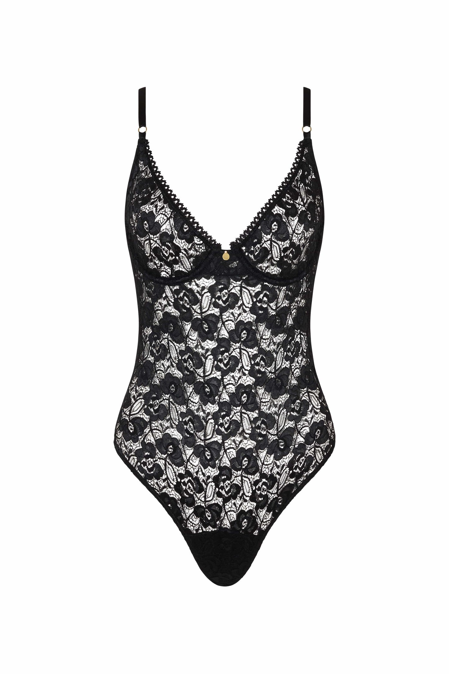 MON CHERI – Black Lace Bodysuit