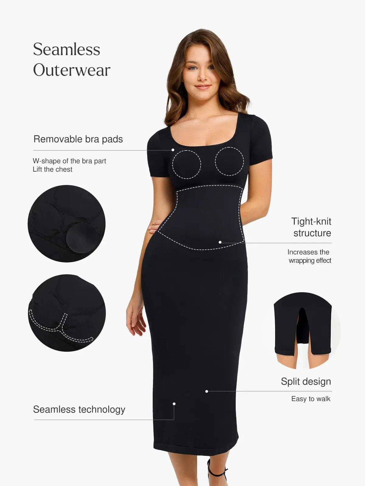 NERIA – Eco Shaping Midi Dress
