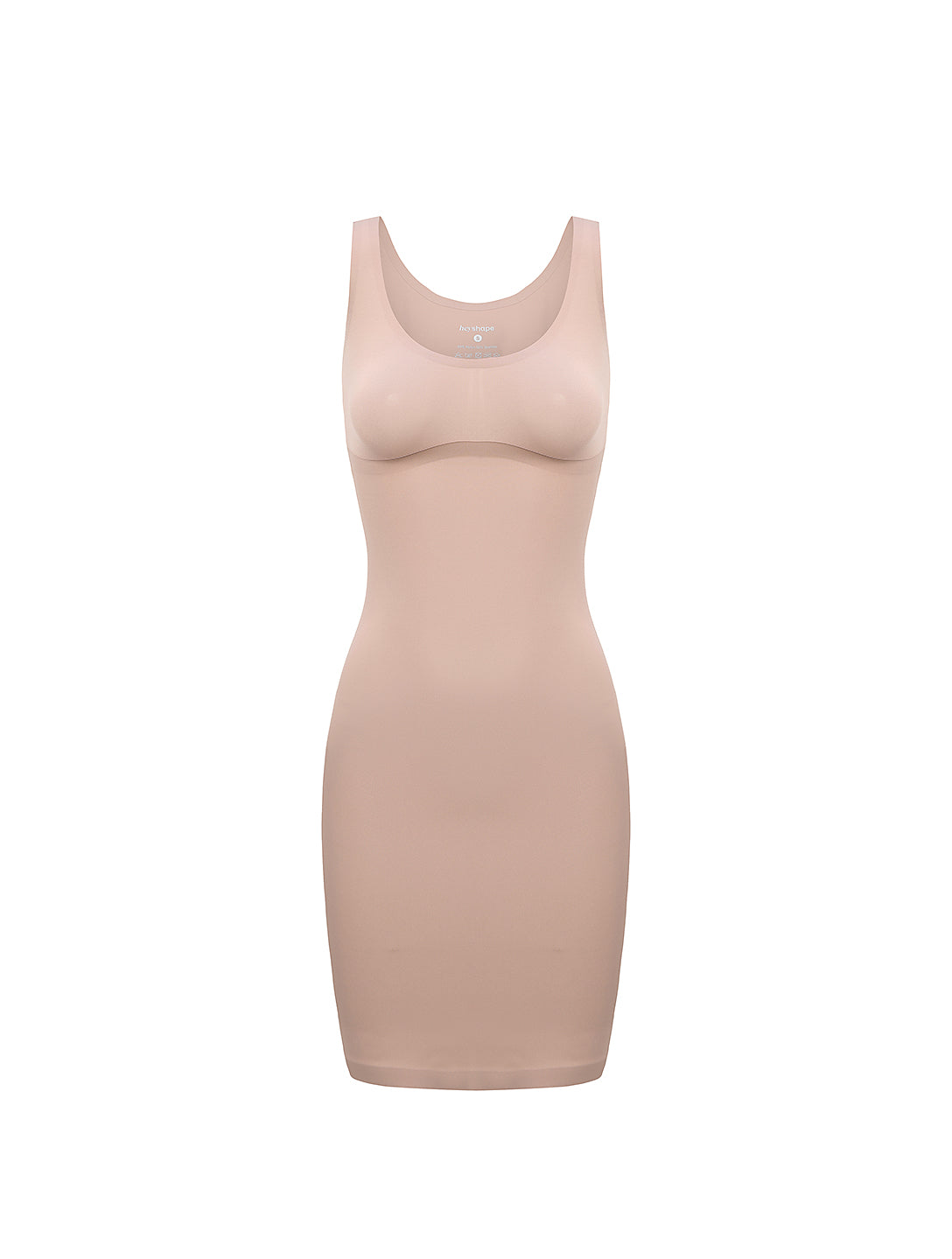 LUMINA – Sculpt & Smooth Slip Dress - LivingCurves Beige / XS