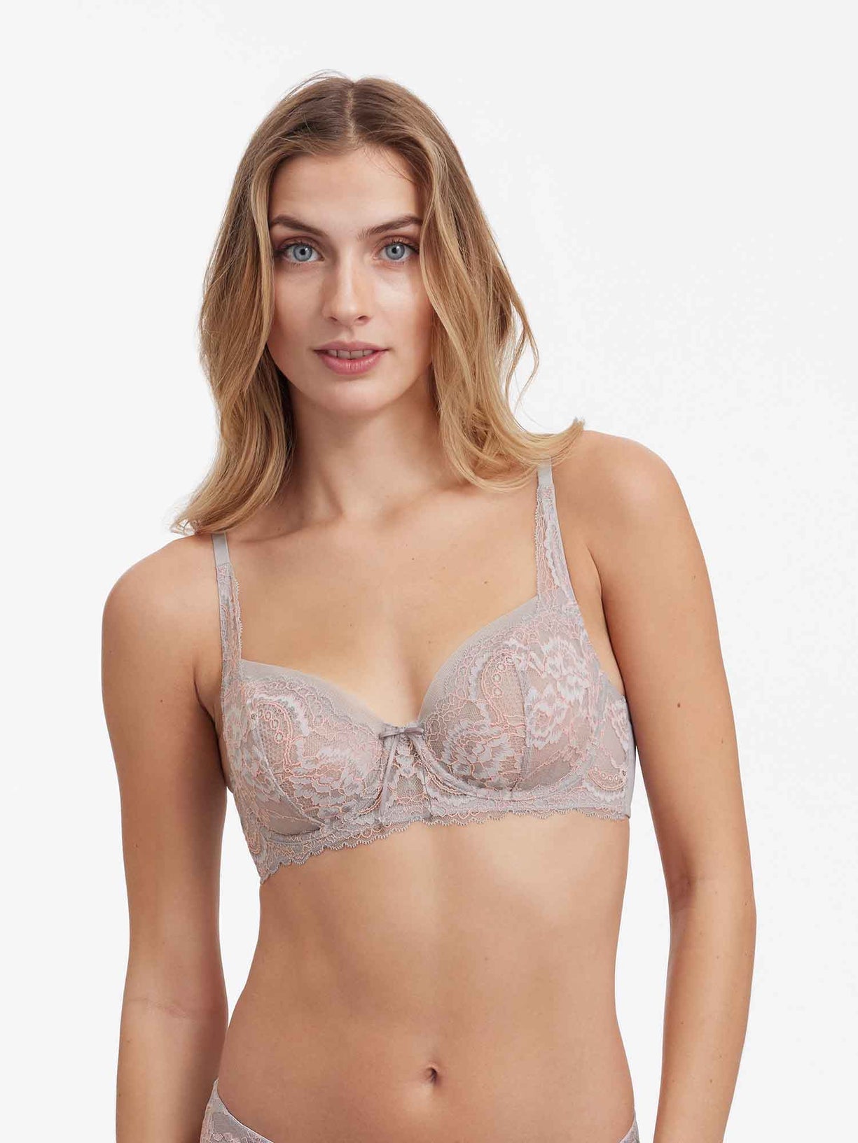 Skarlett Blue Minx Unlined Balconette Bra #1733100 - LivingCurves Bras Pebble/Peach / 32B
