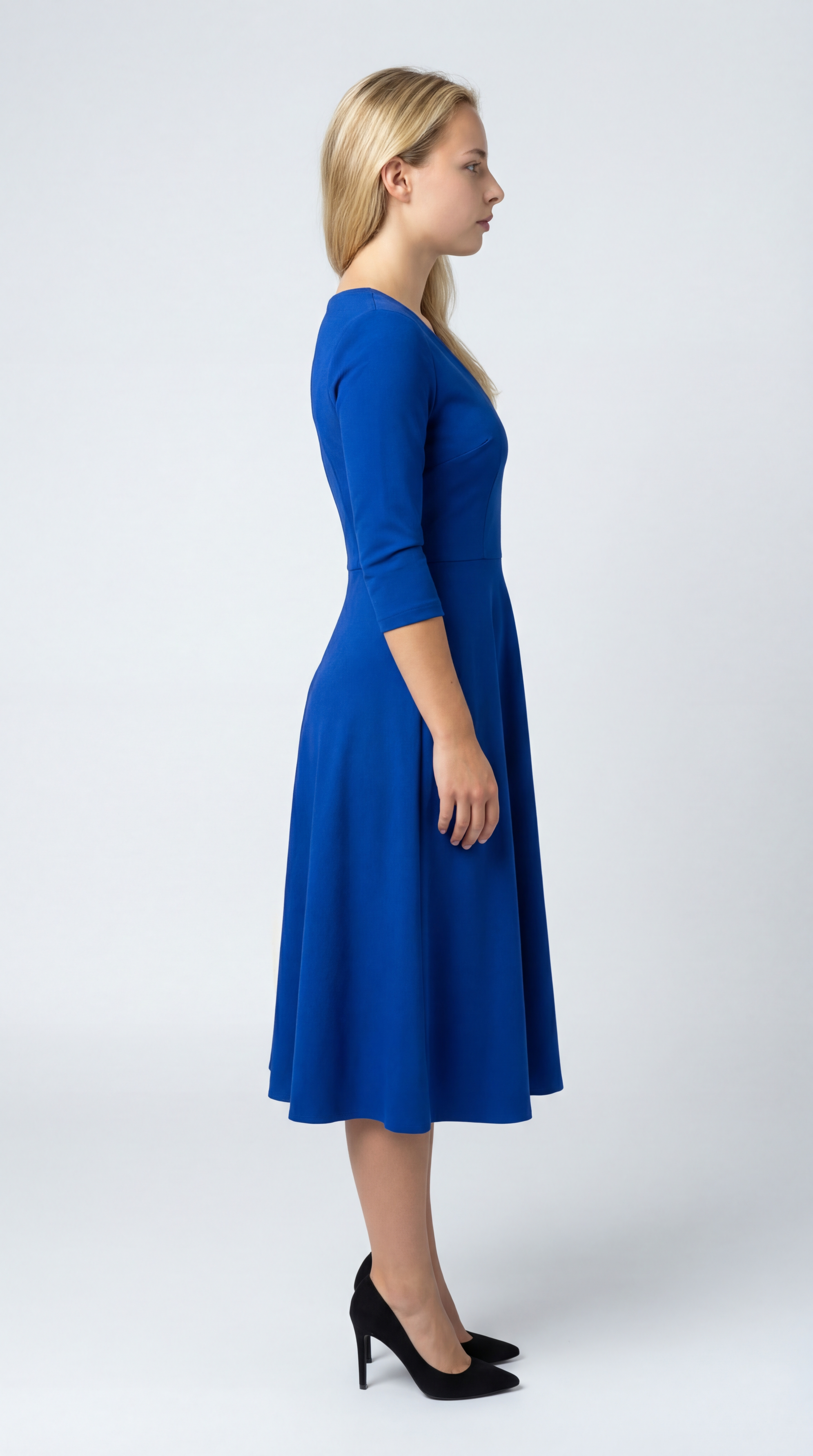 Midi Jurk Vierkante Hals – Zomerjurk met Bandjes