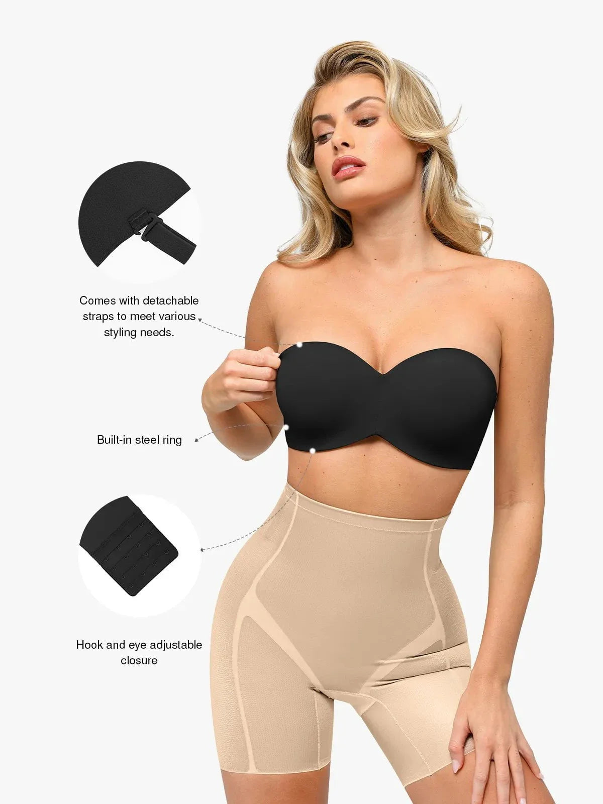 NOA – Shapewear Set - LivingCurves Shapewear Bra Set / Zwart / S