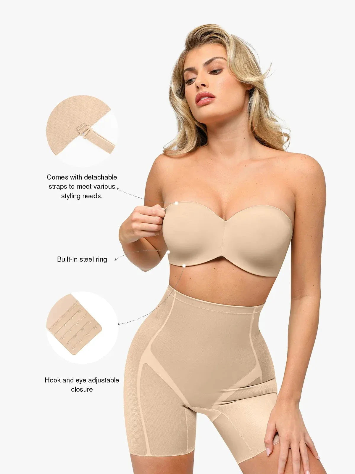 NOA – Shapewear Set - LivingCurves Shapewear Bra Set / Zwart / S