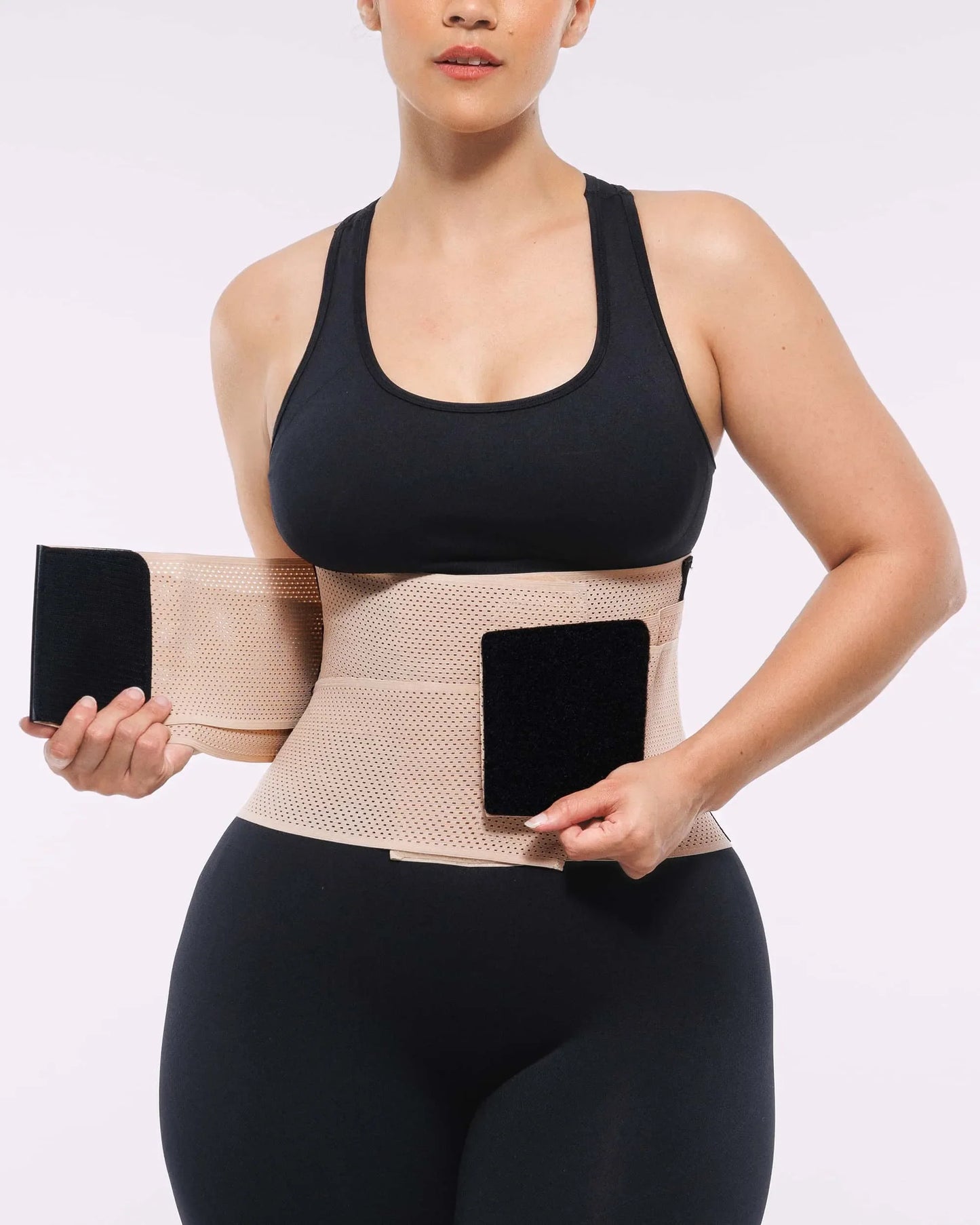 NOXA – Latex Waist Trainer met Drie Banden - LivingCurves Waist Trainer Beige / S