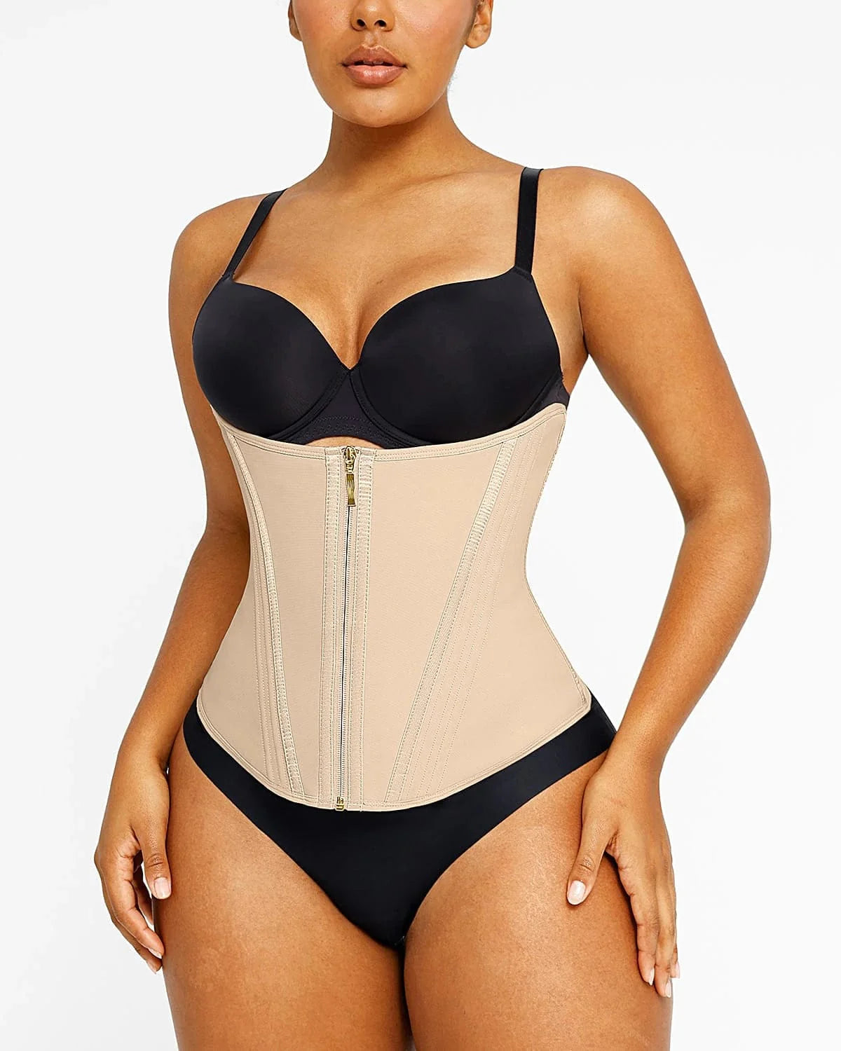 AVA – Latex Waist Trainer - LivingCurves Waist Trainer Beige / XS