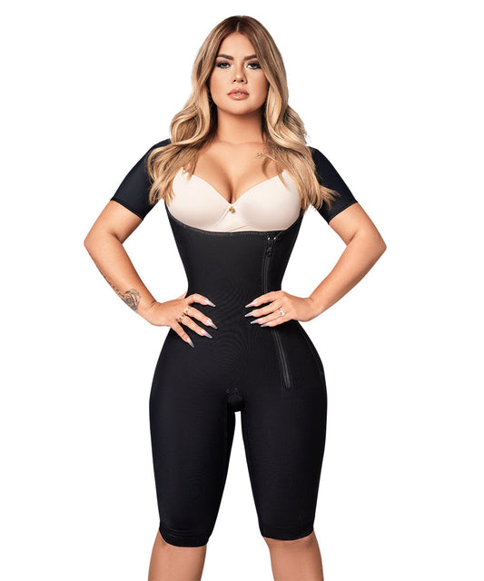 AMARIS – Colombiana Shapewear met Mouwen - LivingCurves Shapewear XL / Black