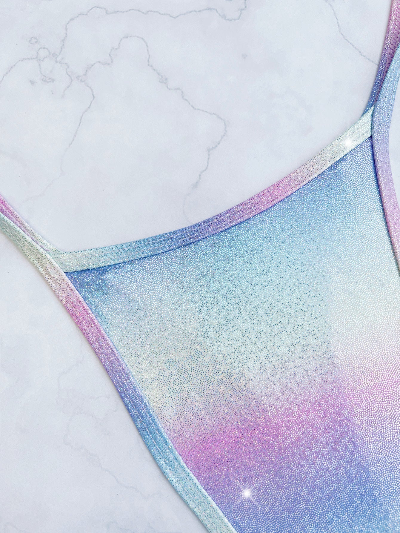 Holografische Monokini Dames – Metallic Unicorn Set