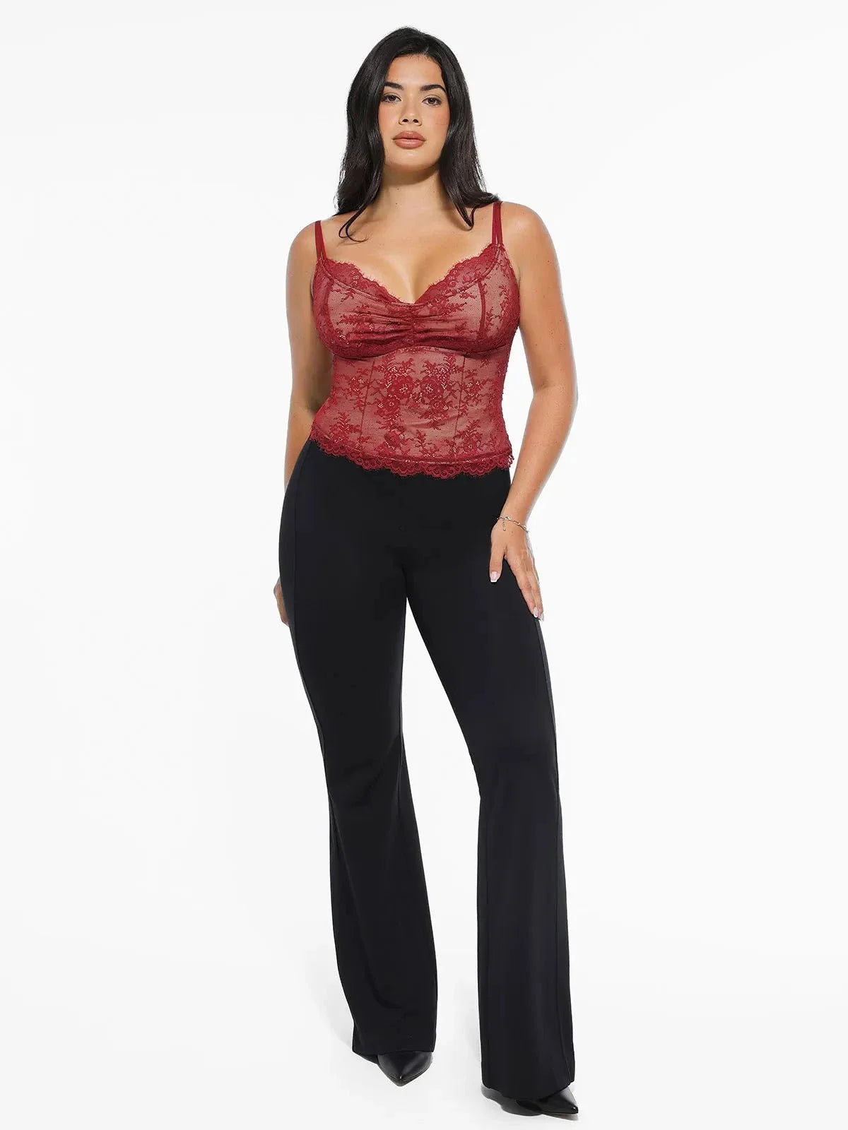 Shapewear Lace Contouring Camisole - LivingCurves Skin / XS