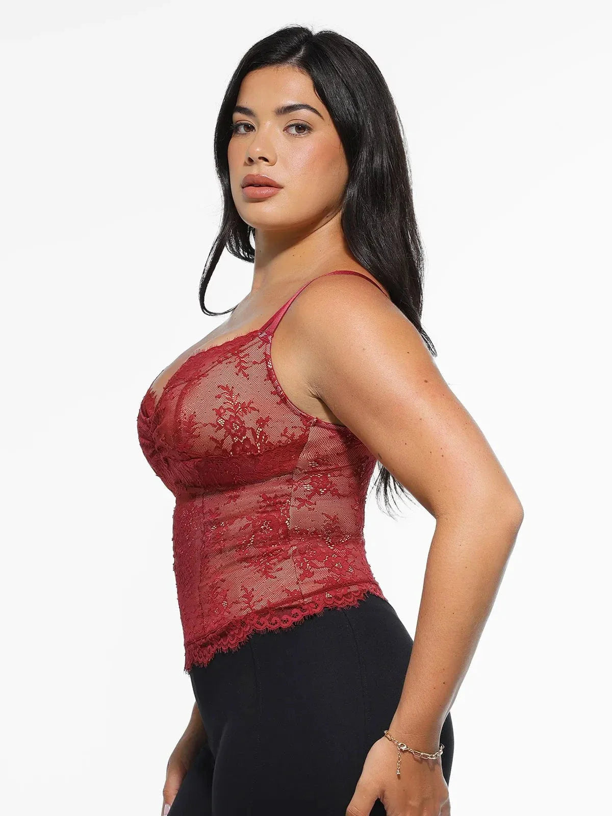 Shapewear Lace Contouring Camisole - LivingCurves Skin / XS