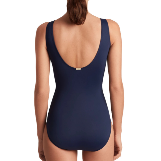 FABIENNE — Ruffle Badpak met shaping effect.