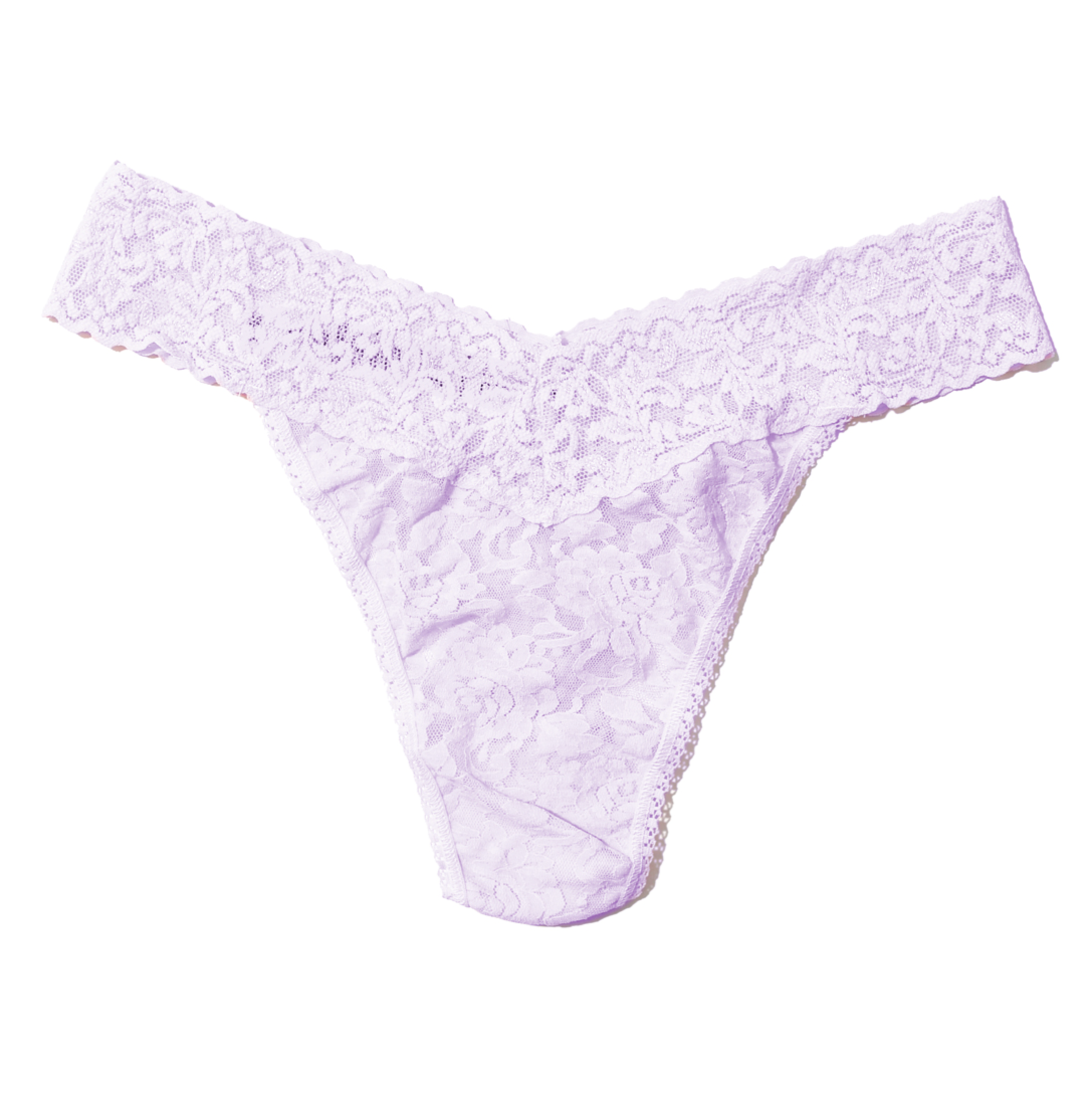 Hanky Panky Original Stretch Signature Lace Thong #4811 - LivingCurves Panties One Size / Lovely Lilac
