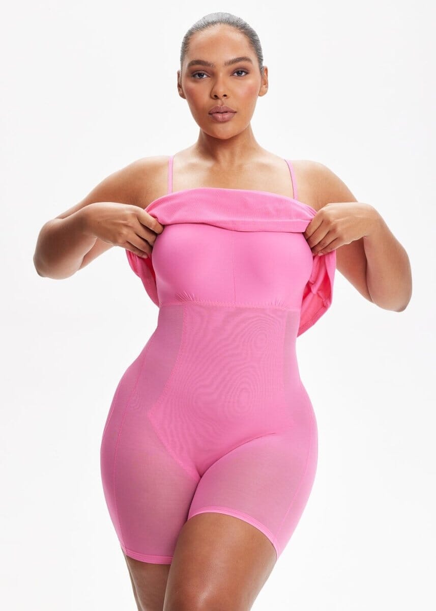 ELYNA – SecretSculpt Spaghetti Strap Midi Jurk