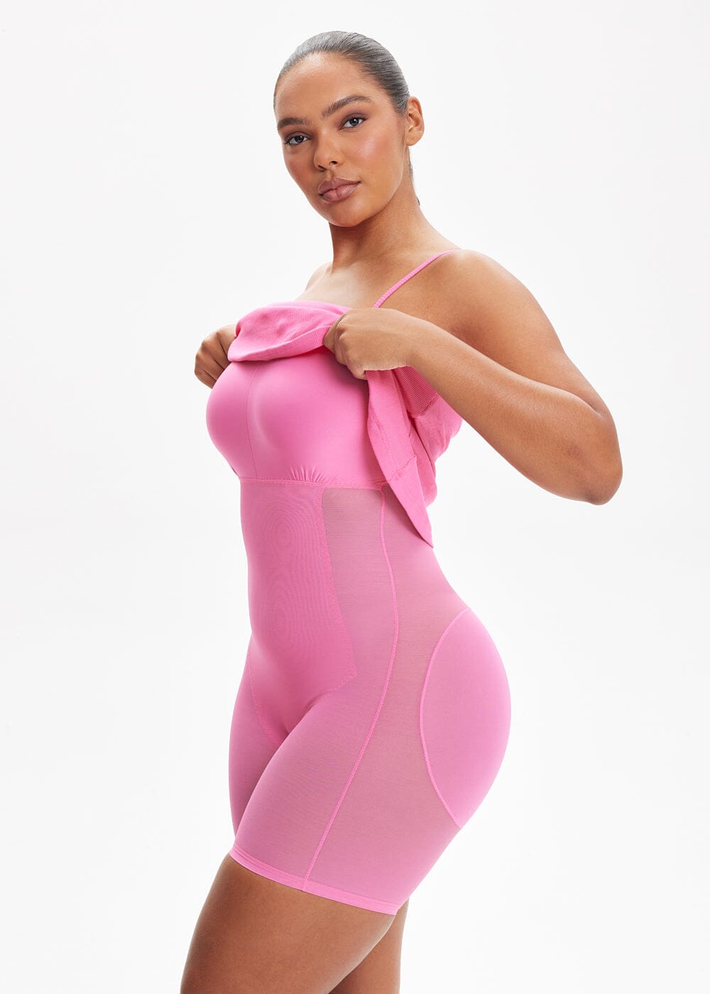 ELYNA – SecretSculpt Spaghetti Strap Midi Jurk