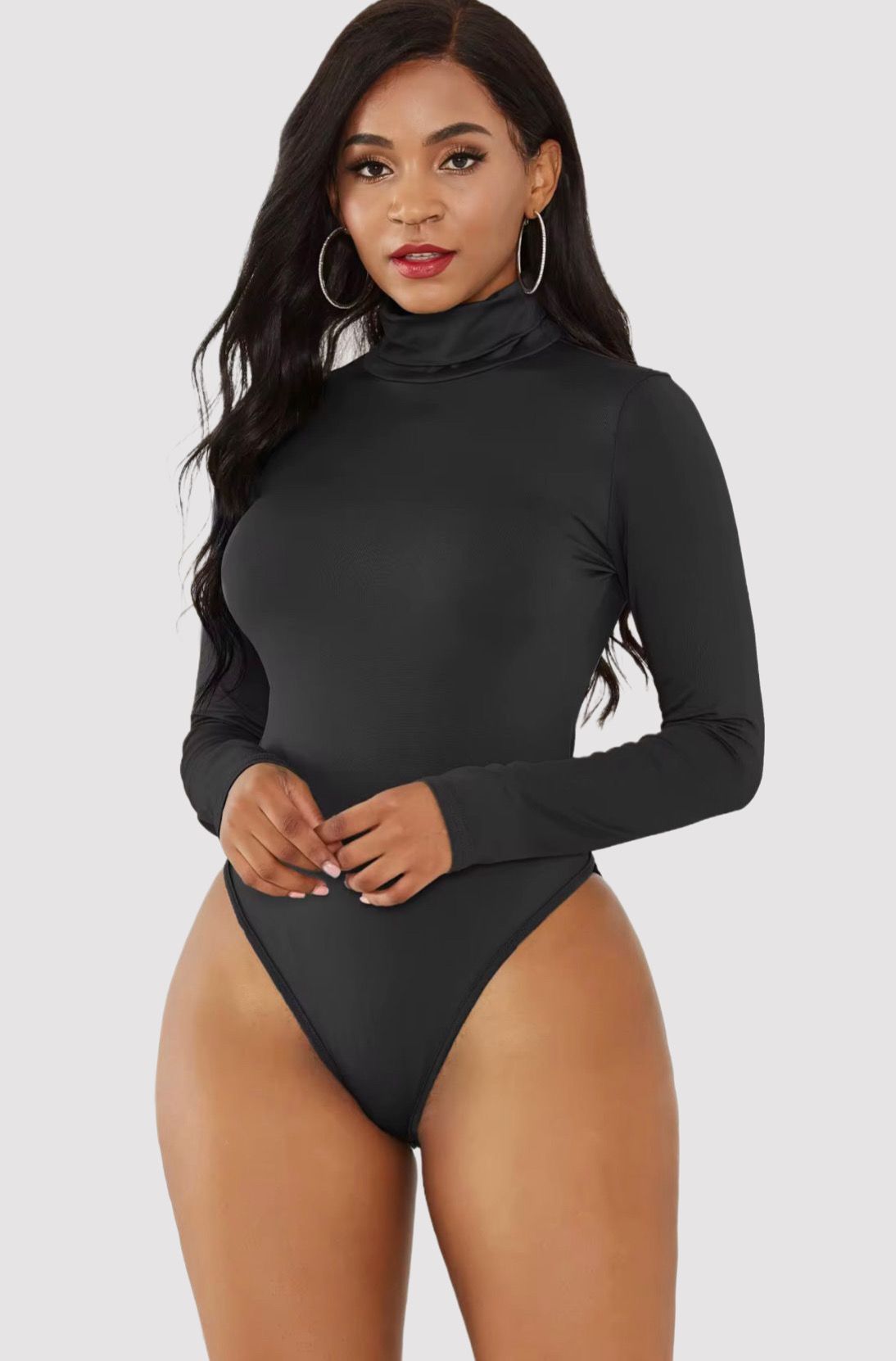 ANVIA – Full Bodysuit Shapewear met Hoge Kraag - LivingCurves variable S / zwart