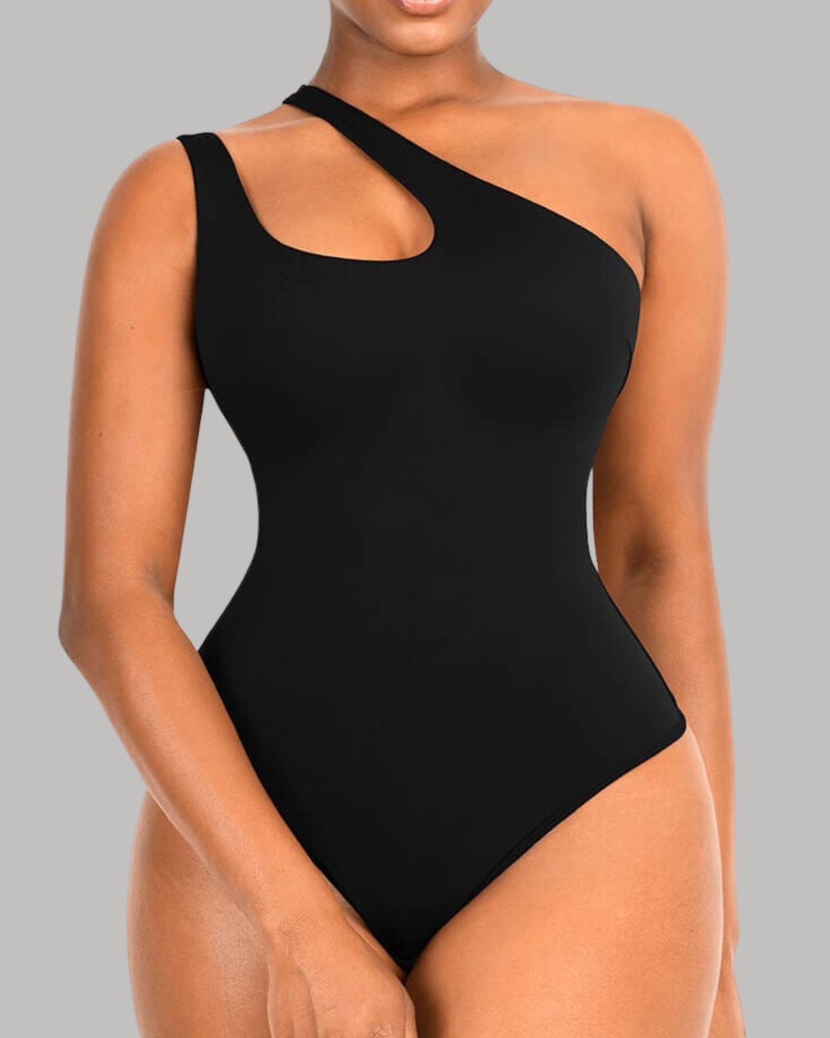 SOFIA – Solo Elegance Thong Bodysuit - LivingCurves Shapewear Bodysuit Zwart / S