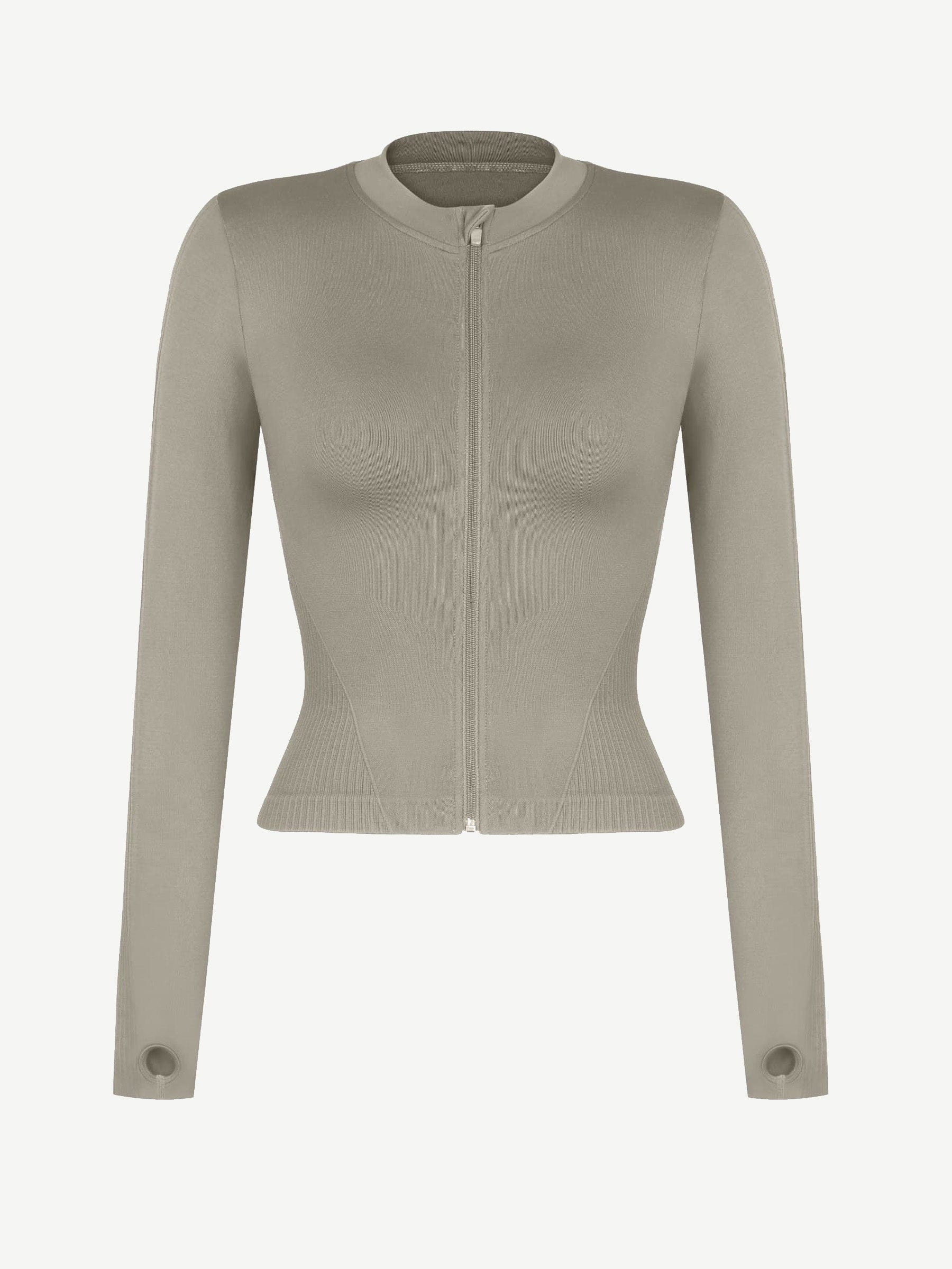 CAIA – Seamless Shaping Top - LivingCurves activewear Dark Brown / S
