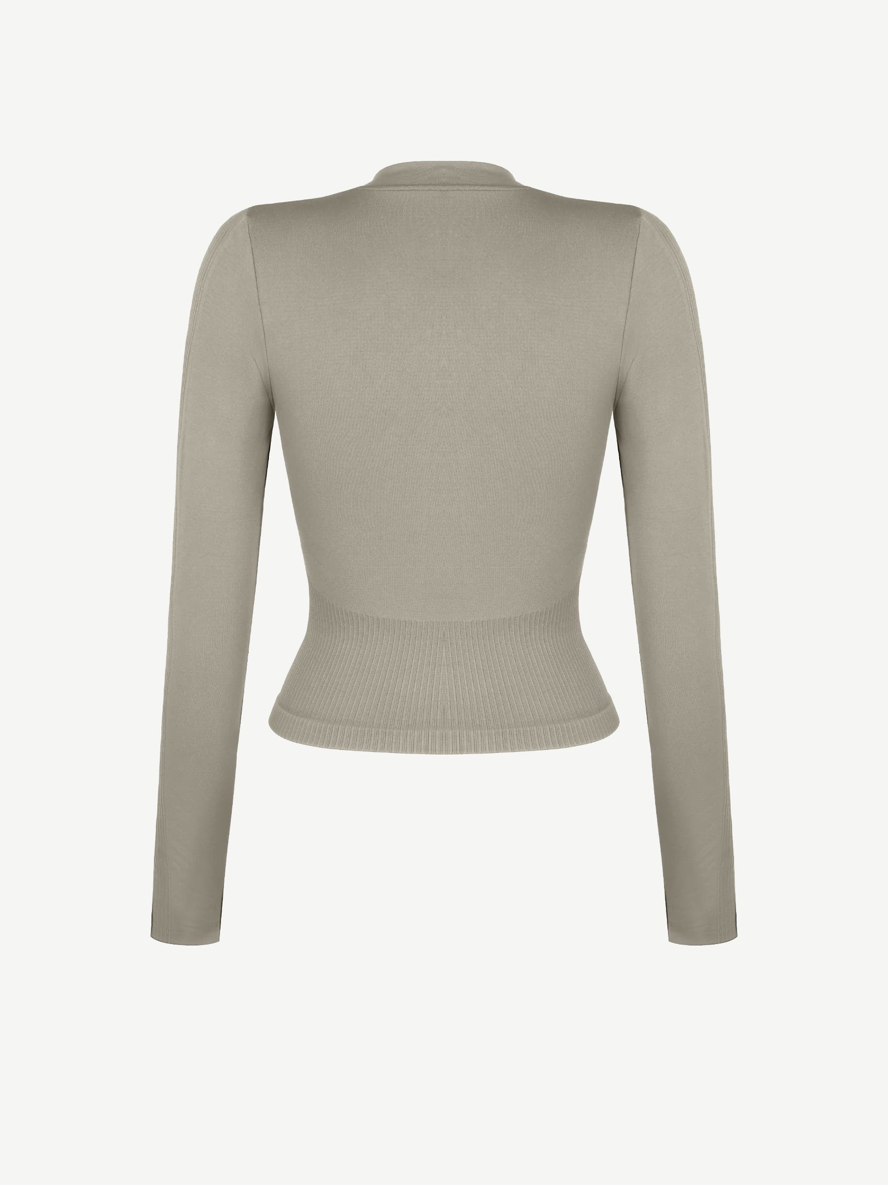 CAIA – Seamless Shaping Top - LivingCurves activewear Dark Brown / S