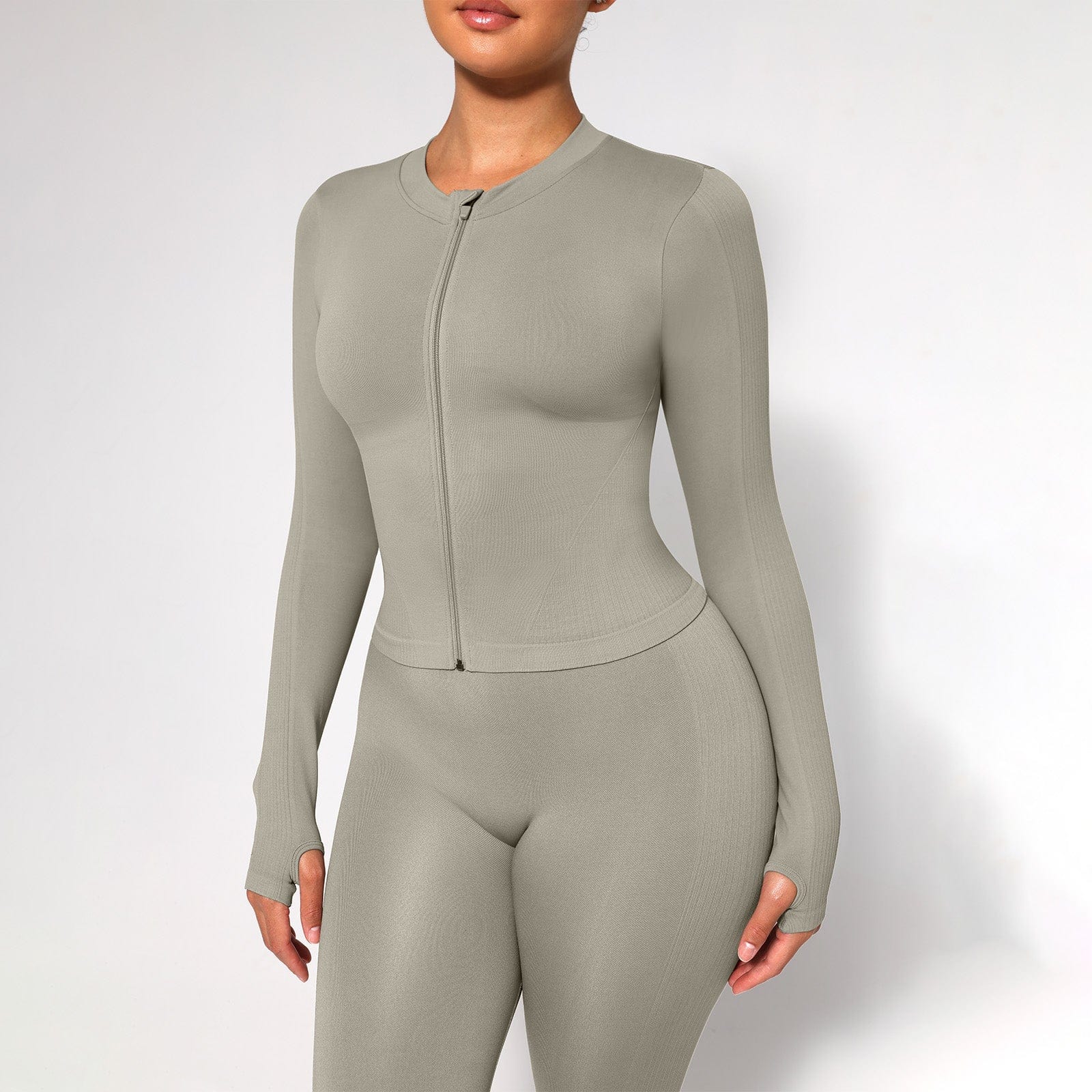 CAIA – Seamless Shaping Top - LivingCurves activewear Dark Brown / S