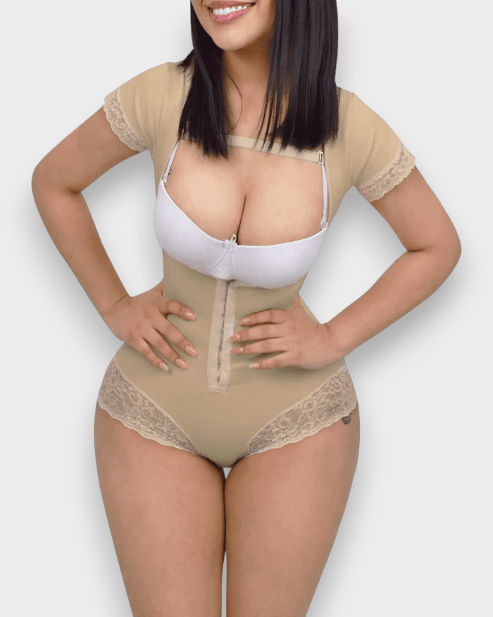 ENVAR – Body Premium Korte Mouw - LivingCurves Beige / XS