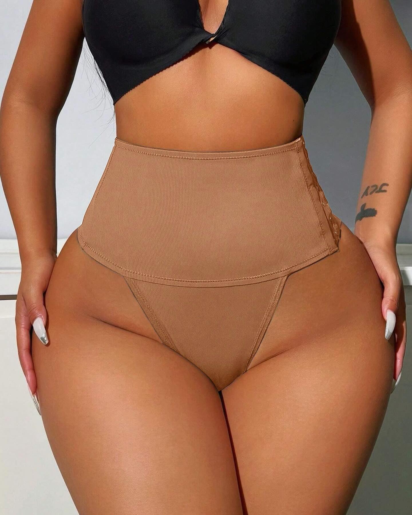 FYNOR – Shapewear Control String met Haaksluiting - LivingCurves Zwart / XS