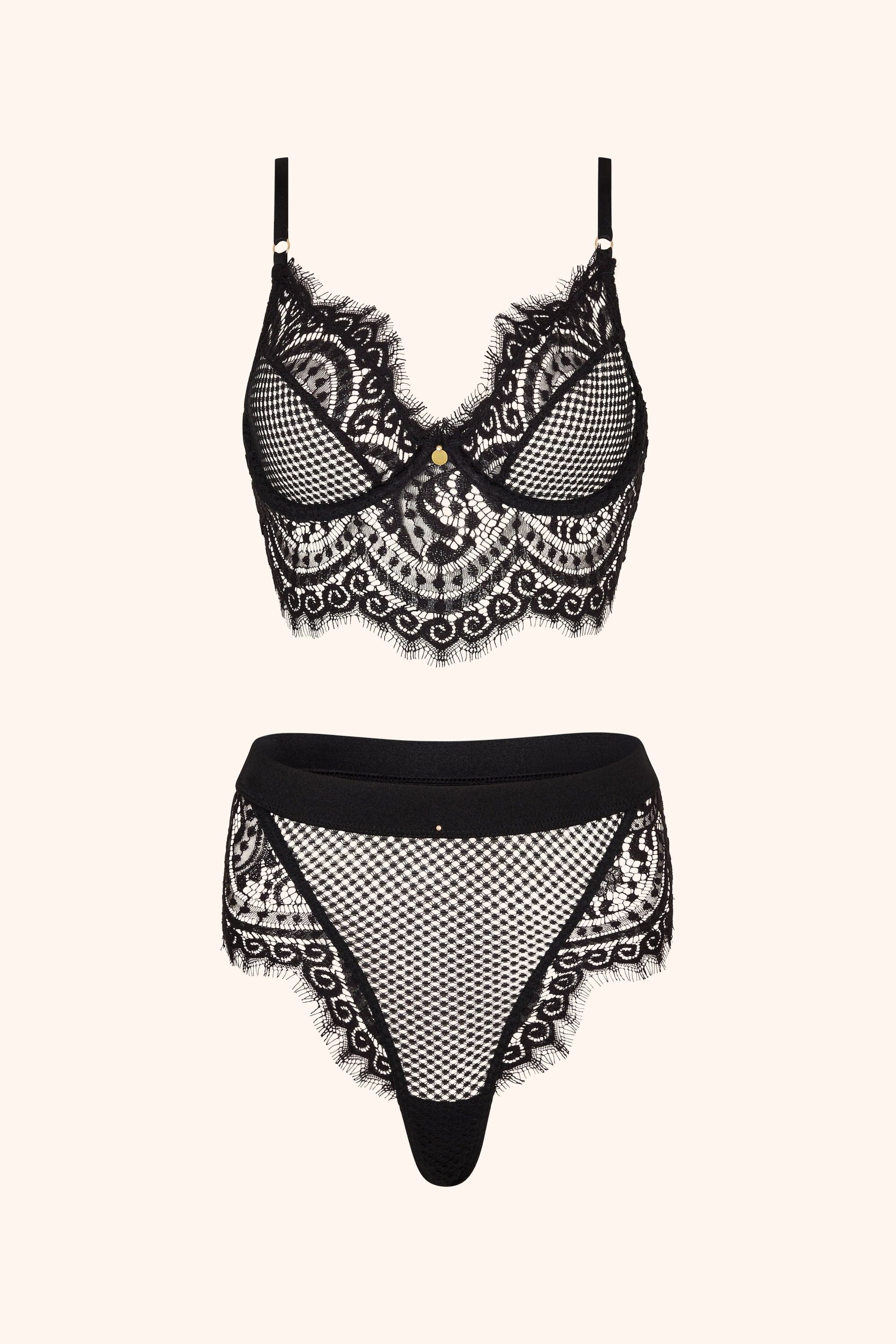 Full on Glam – Ongewatteerde Longline Bh in Emerald