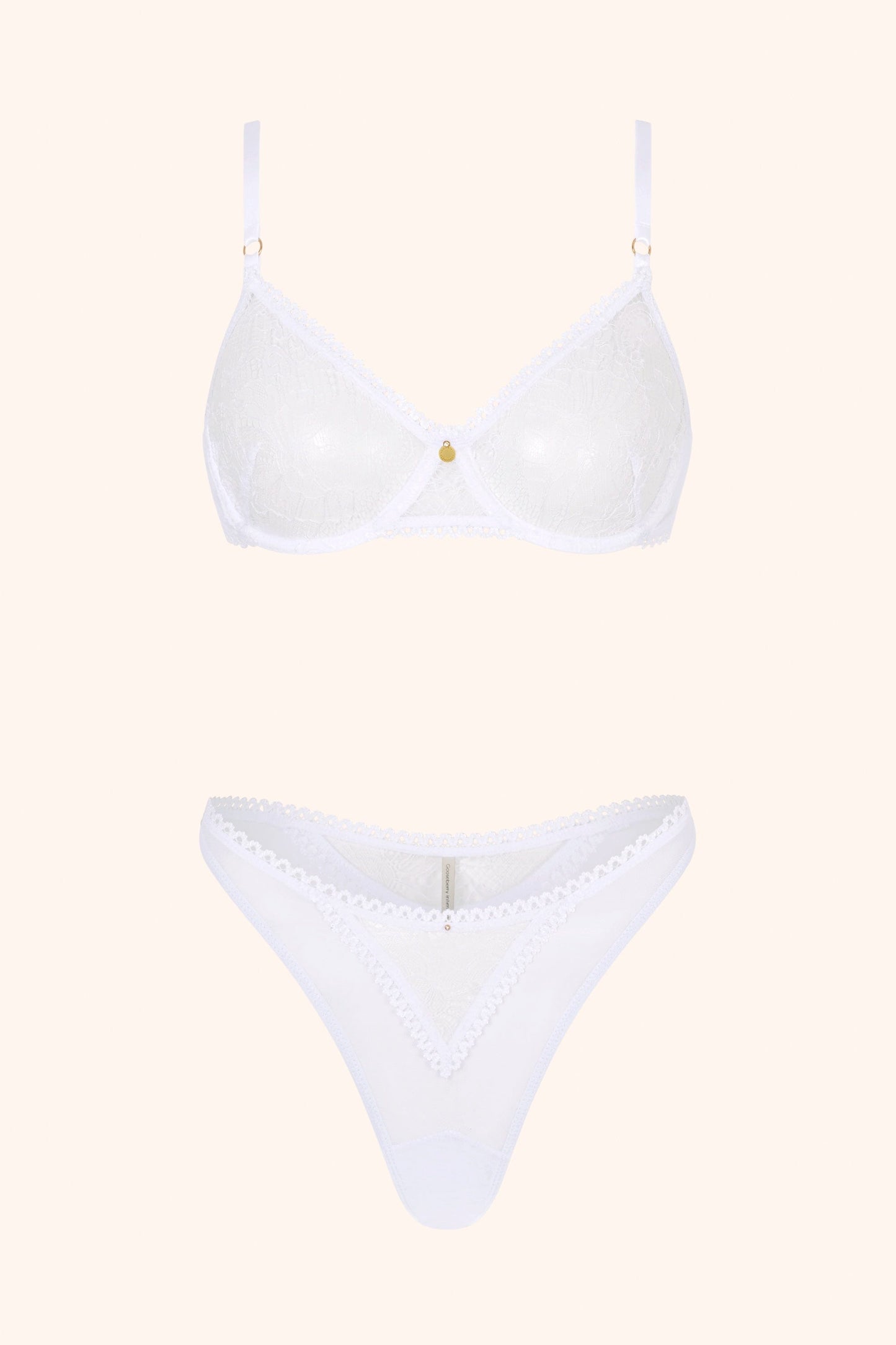 Irresistible – Geborduurde Beugelbh met Kant