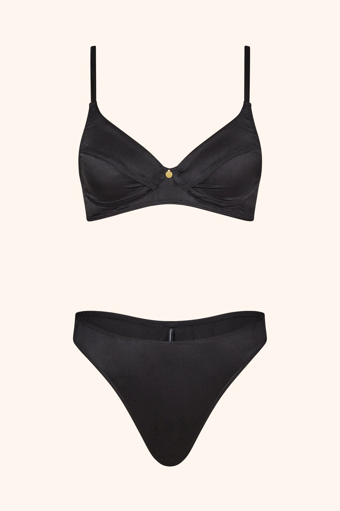 Luna – Zijdezachte Ongewatteerde Bh in Zwart