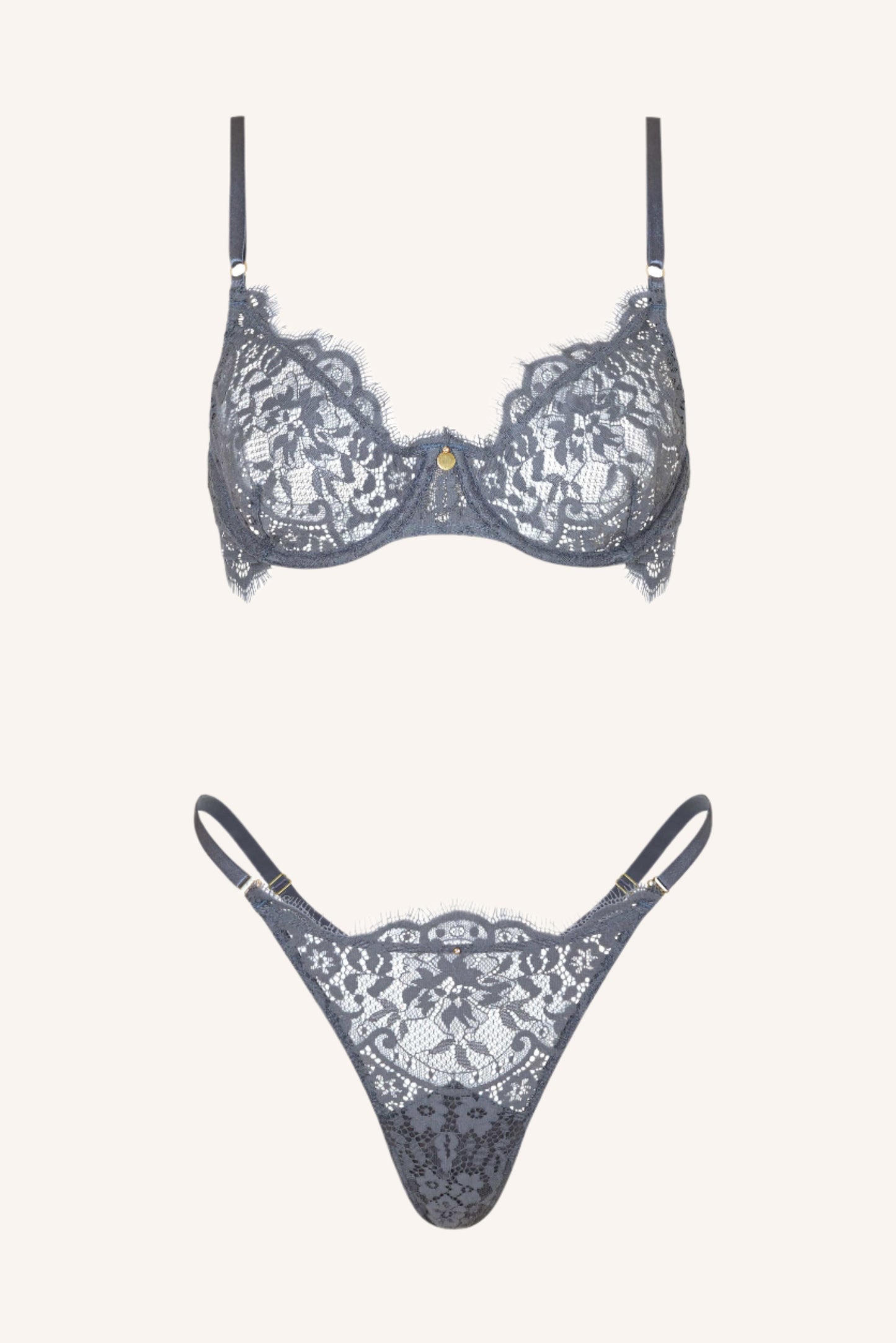 DAINTY – Rode Lace Demi BH