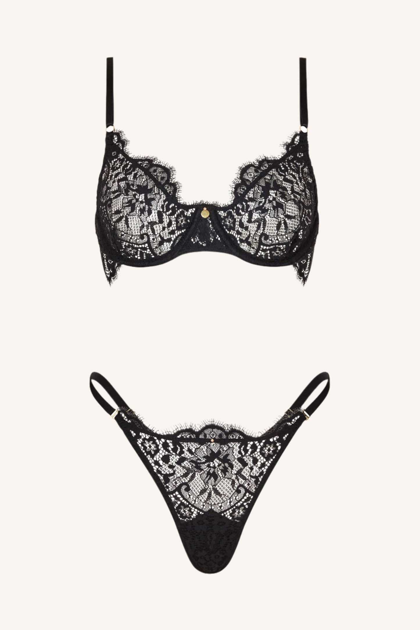 DAINTY – Zwarte Lace BH
