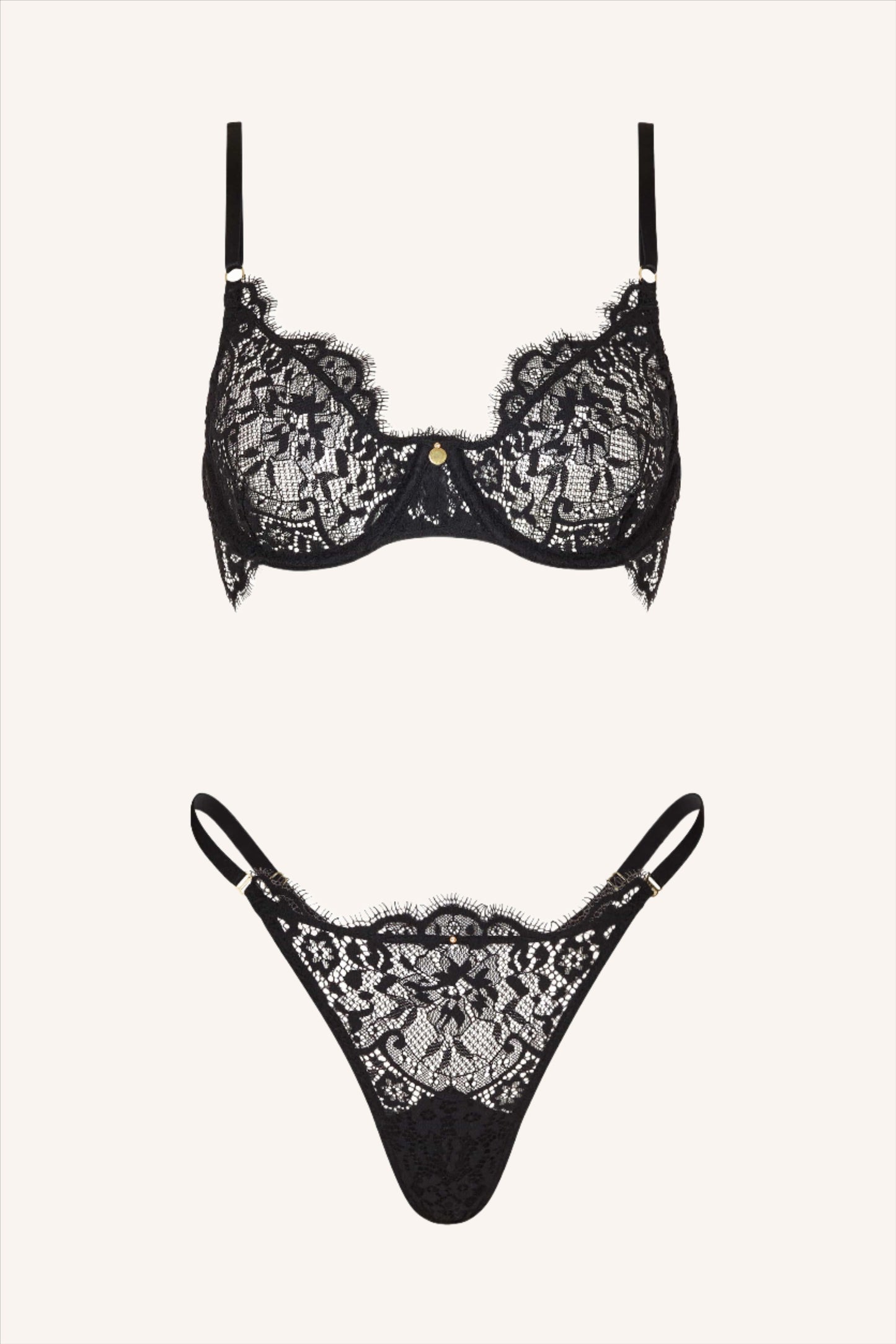 DAINTY – Zwarte Lace BH