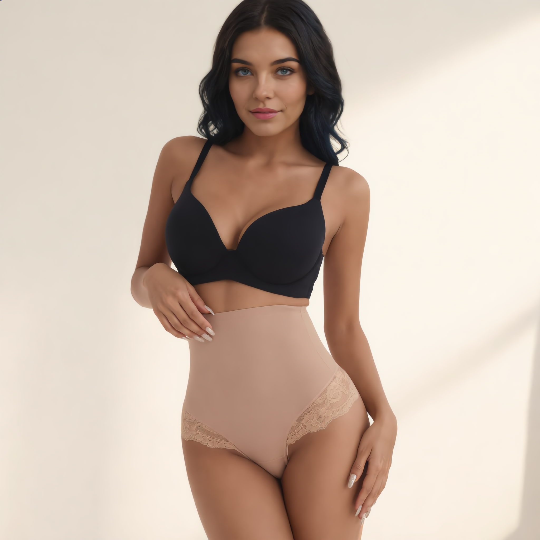 NIVOR – Hoge Taille Tummy Control String | Premium Shapewear