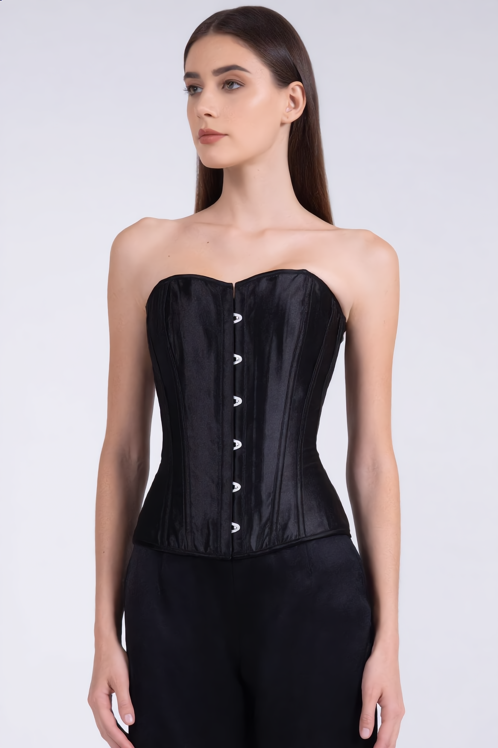 CORVINA – Satijnen Overbust Corset Dames – Taille Vormen & Luxe Shaping