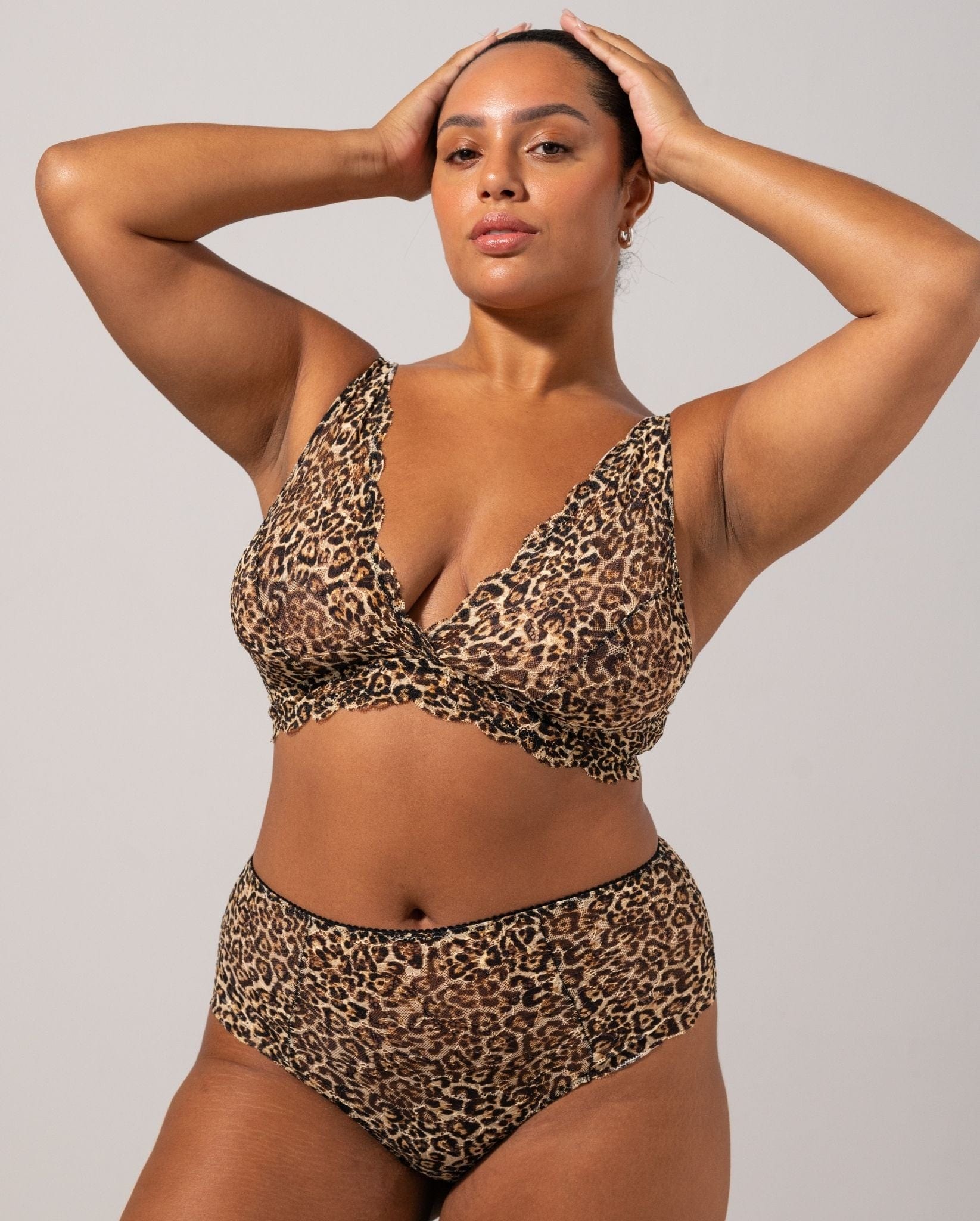 FELINE – Plunge Bralette Luipaard
