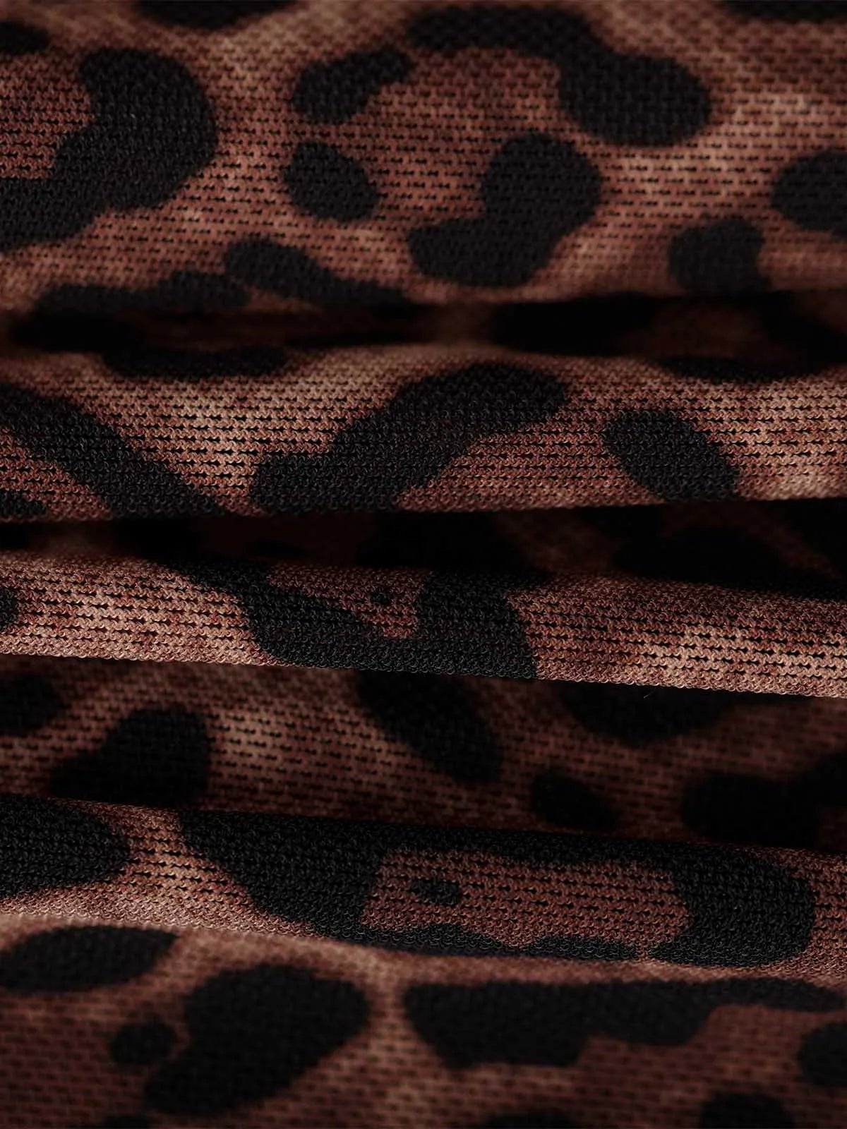 Shapewear Halter Tummy Control One Piece Swimsuit - LivingCurves Leopard Swimwear Leopard / XS