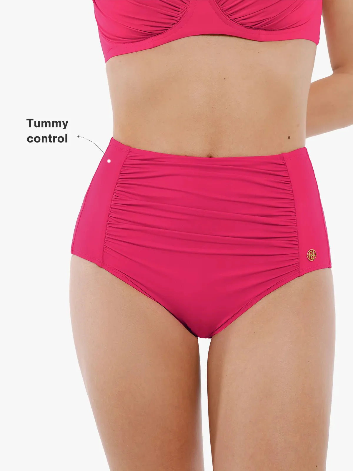 JUNGLESCULPT – High-Waisted Shaping Bikini Bottom